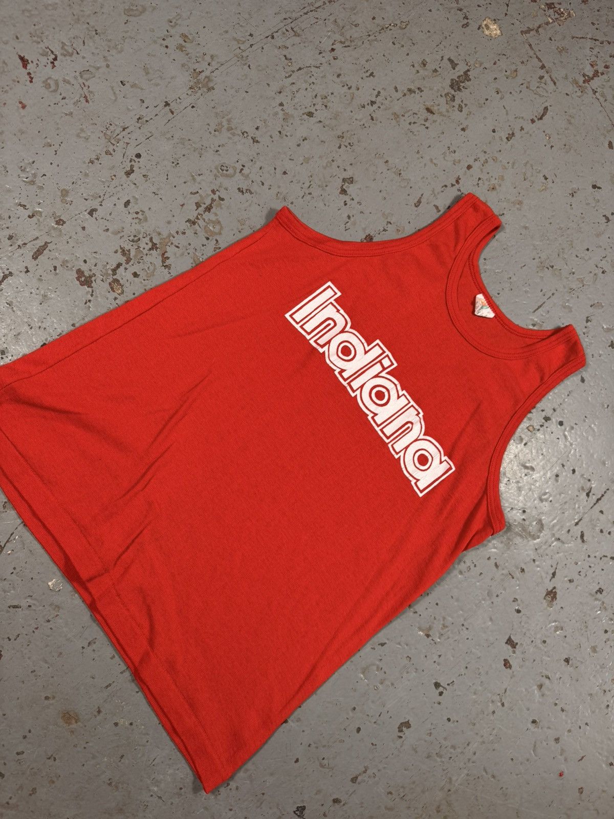 Vintage Vintage Indiana State U Tank Top 70s Style Thin Sleevless Size US L / EU 52-54 / 3 - 2 Thumbnail