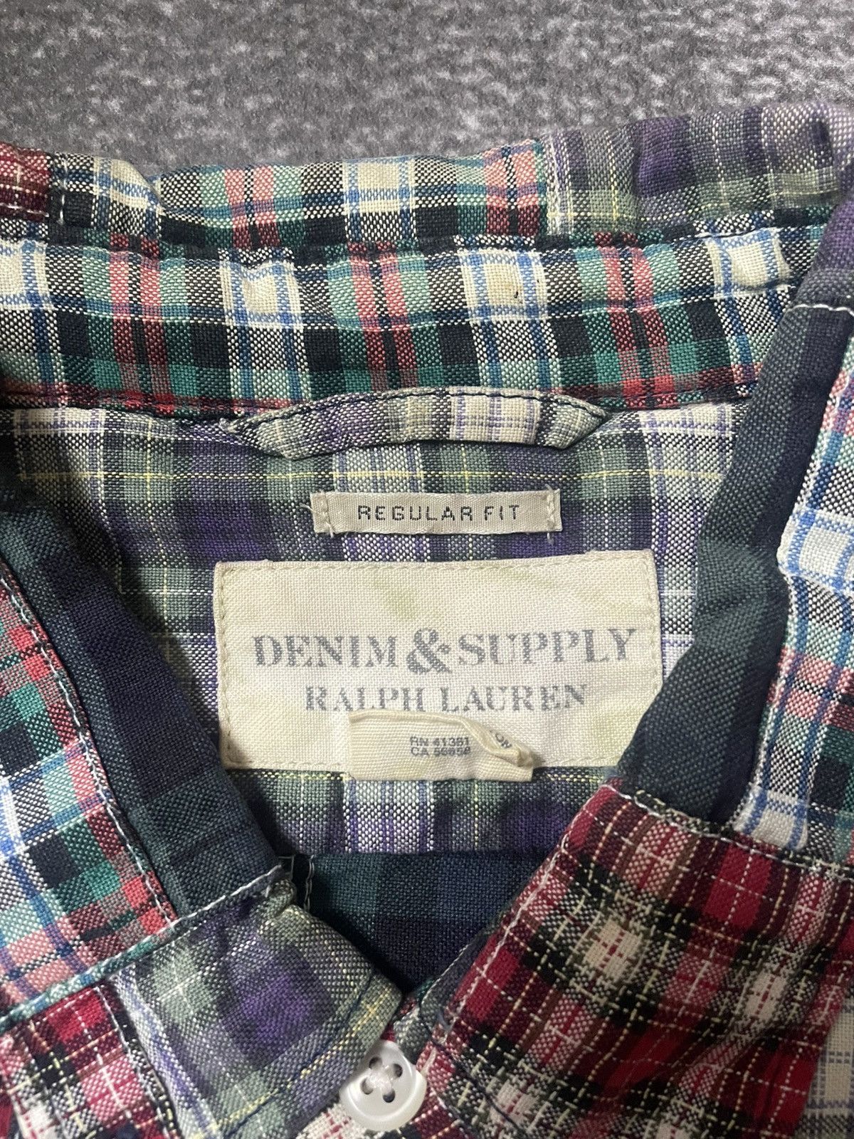 Denim & Supply Ralph Lauren Vintage Denim & Supply Ralph Lauren Patchwork Shirt Size US L / EU 52-54 / 3 - 5 Thumbnail