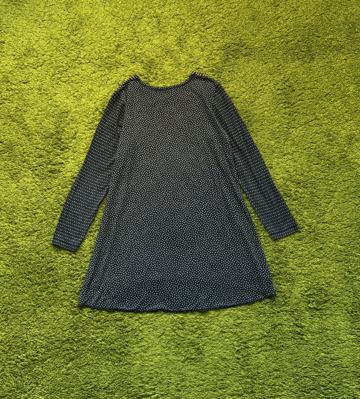 Designer Gudrun Sjoden avant garde striped polka dot tunic blouse Size L / US 10 / IT 46 - 3 Thumbnail