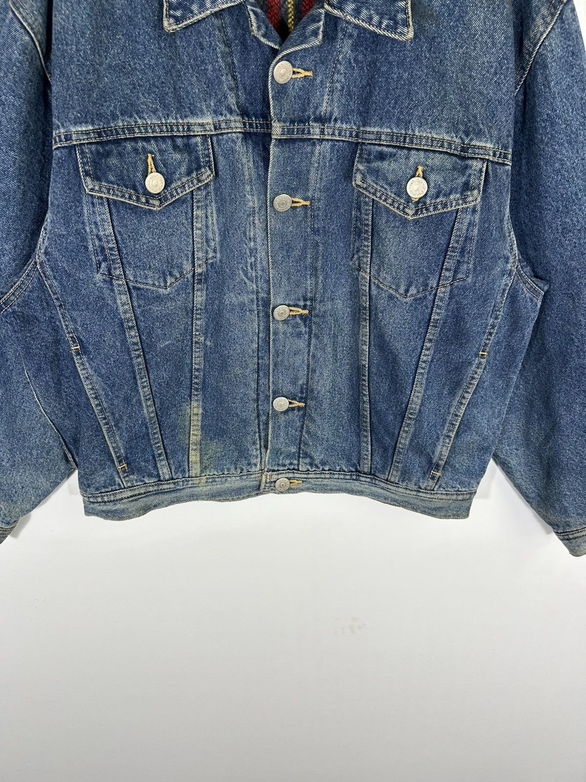 Edwin ⚡️Vintage Edwin Distressed Denim Trucker Jacket Size US L / EU 52-54 / 3 - 5 Thumbnail