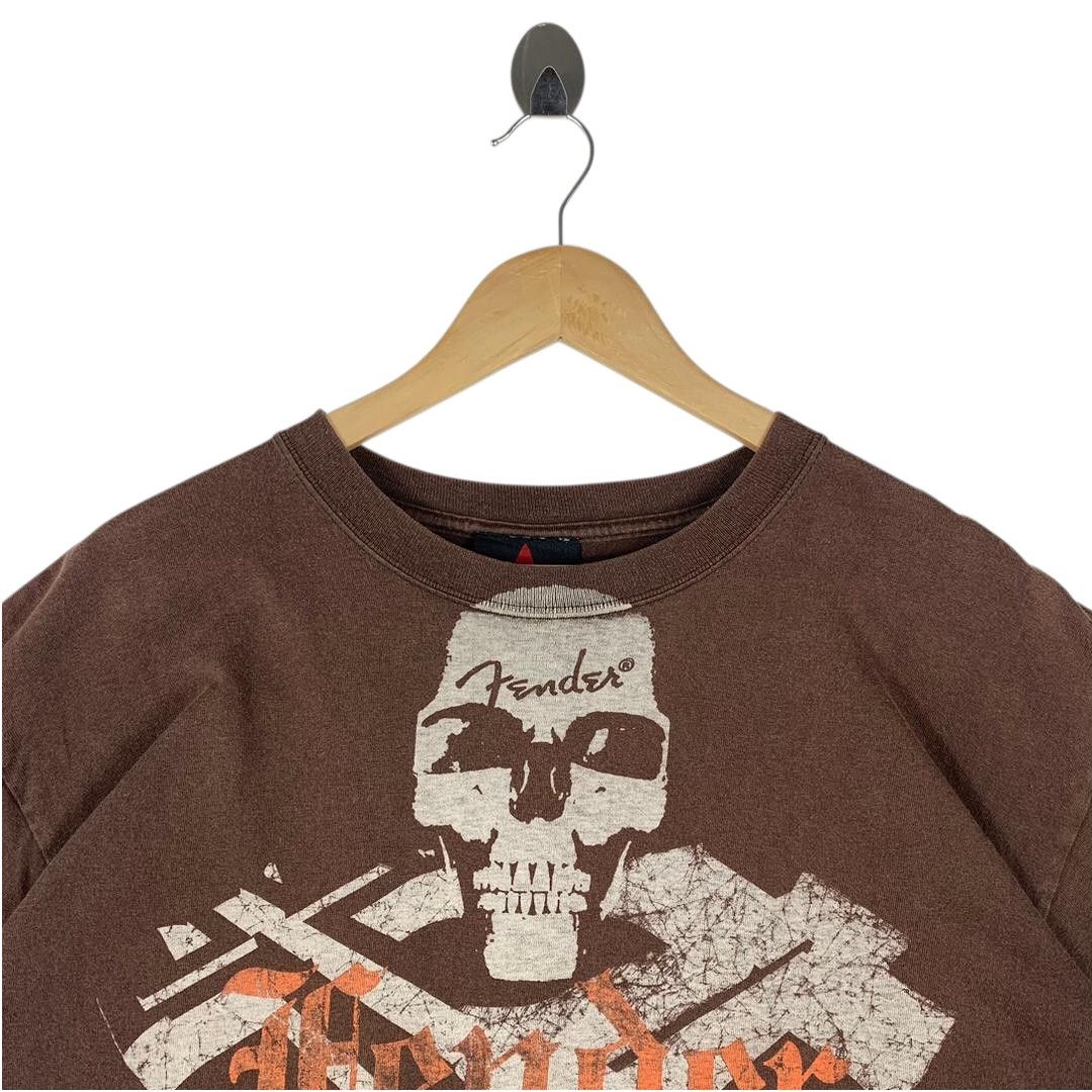Fender Vintage Fender "Music Is My Salvation" Skull Graphic Tee Size US L / EU 52-54 / 3 - 2 Thumbnail