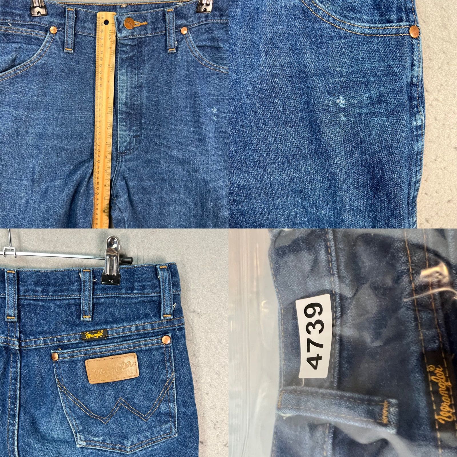 Wrangler Wrangler Jeans Slim Straight Denim 32 x 36 Mens Blue Regular 5-Pocket Design Denim Jeans Vintage No Size US 32 / EU 48 - 8 Thumbnail