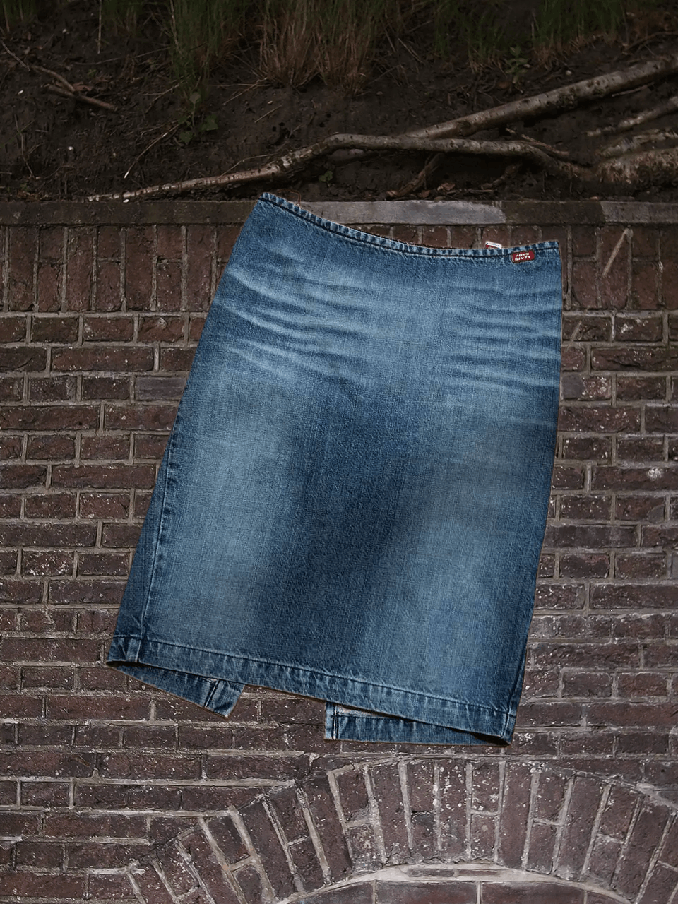 Miss Sixty Miss Sixty 00s Miss Sixty asymmetric denim skirt Size 27" / US 4 / IT 40 - 1 Thumbnail