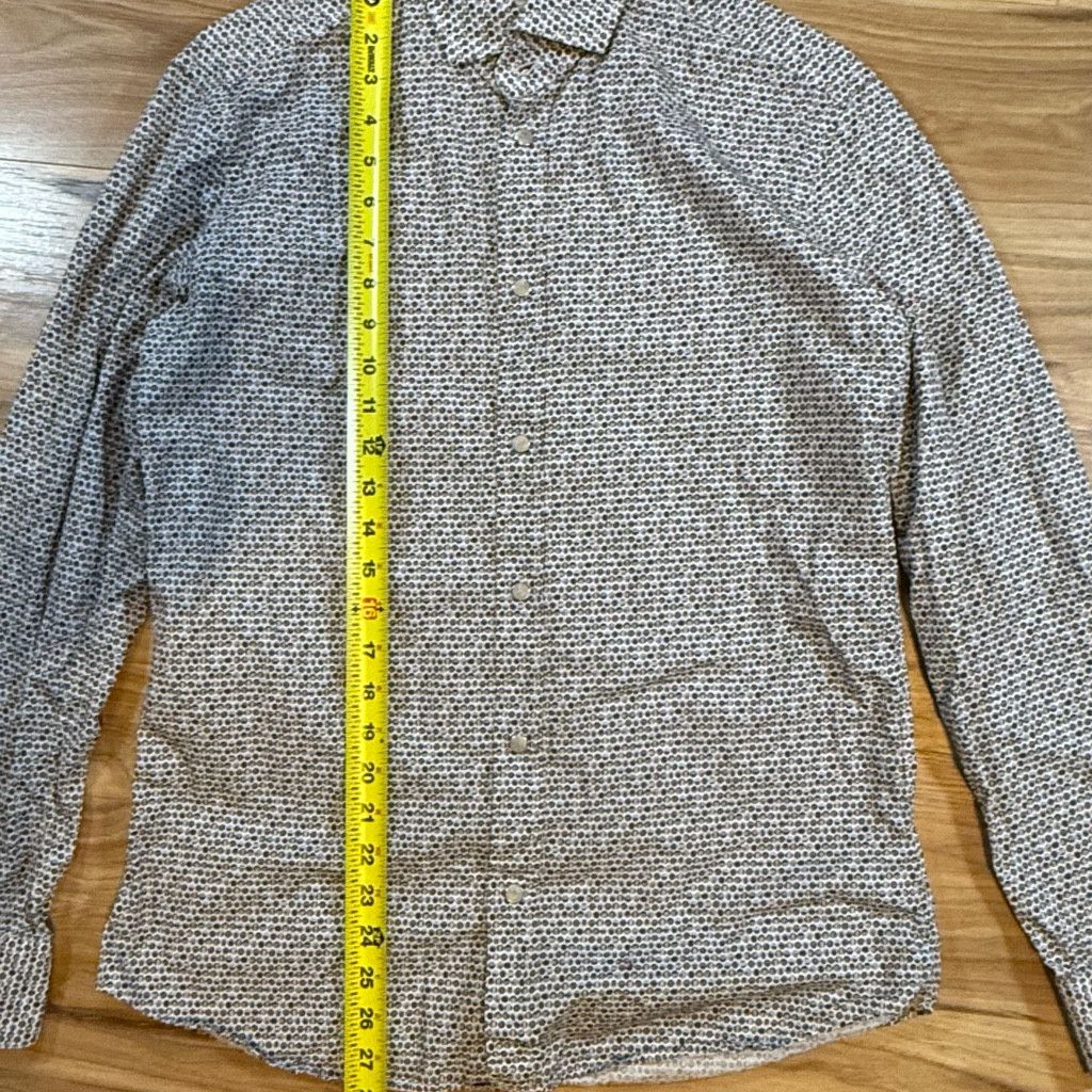 J Brand Bastoncino Men’s Sz M Cotton Shirt Italy Pattern Button Down Size US M / EU 48-50 / 2 - 8 Thumbnail