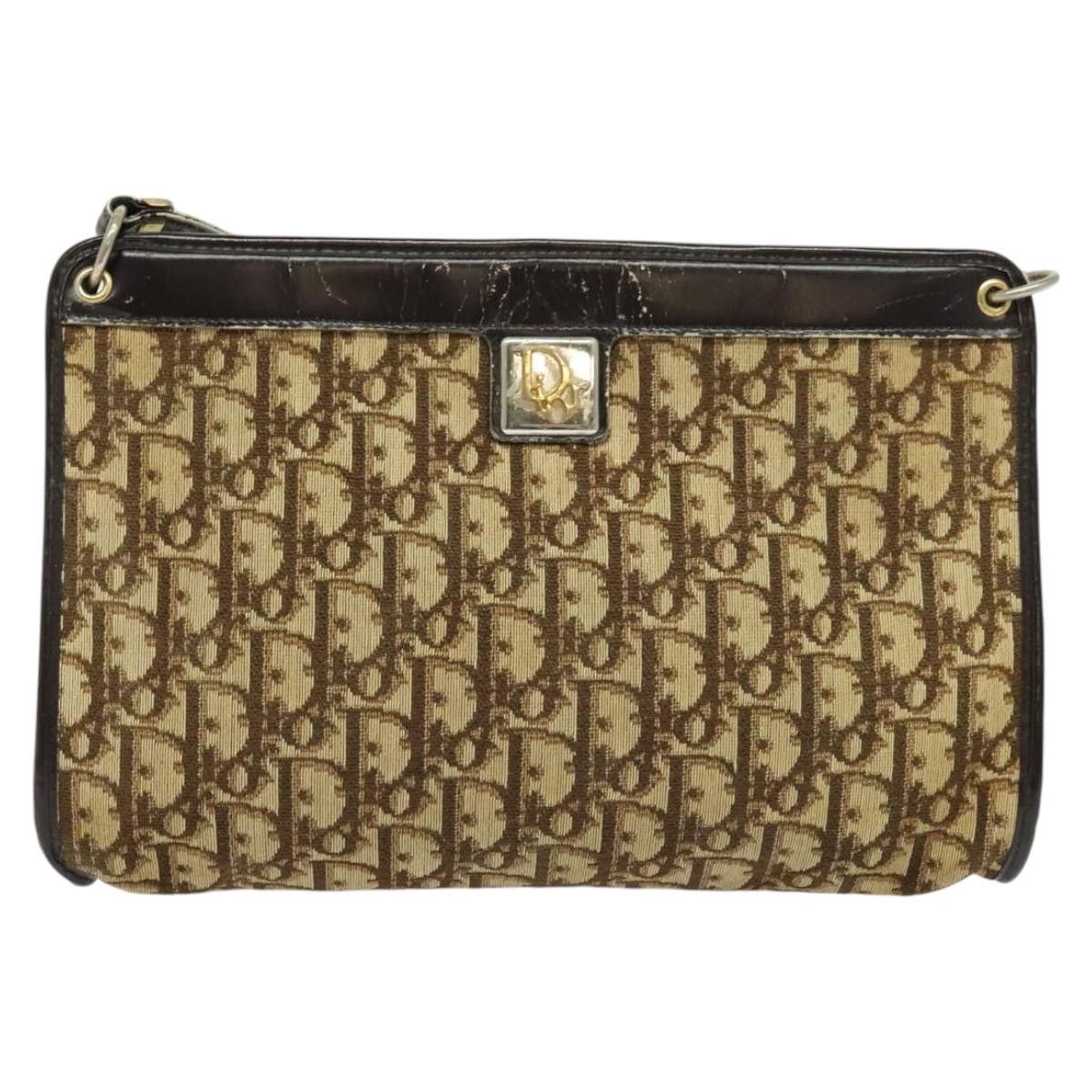 Dior DIOR Trotter Canvas Shoulder Bag Beige Size ONE SIZE - 13 Thumbnail