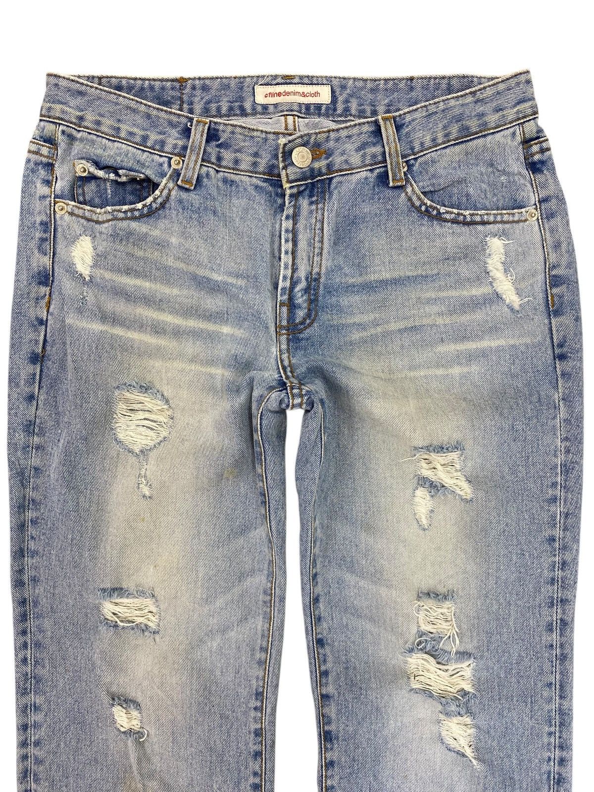 Japanese Brand Japanese Brand Asid Distressed Style Straight Cut Jeans Size US 30 / EU 46 - 2 Thumbnail