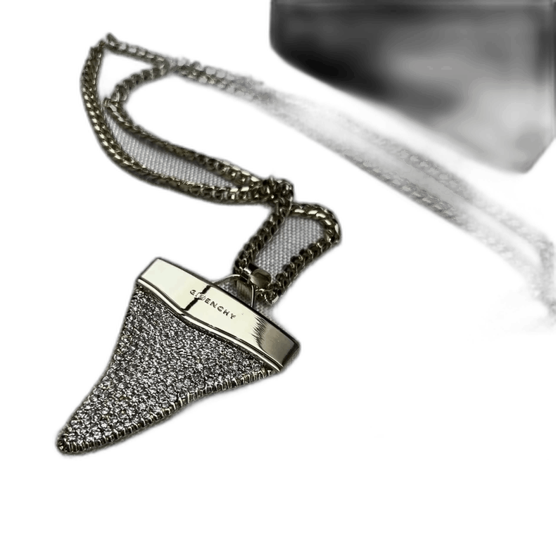 Givenchy Givenchy Givenchy Shark Tooth Necklace with Diamonds -2507 Size ONE SIZE - 1 Thumbnail