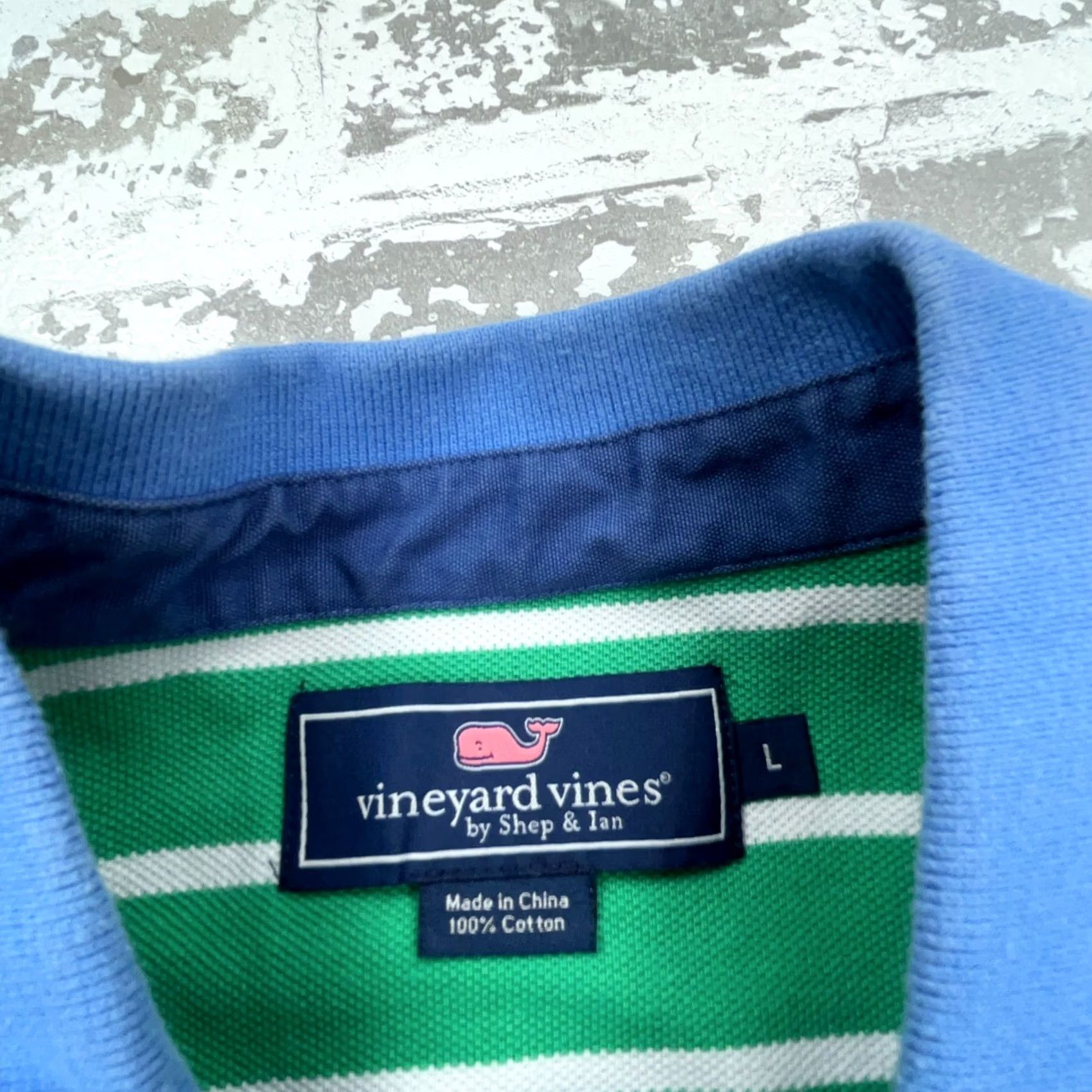 Vineyard Vines Vineyard Vines Polo Shirt Men Large Blue Pink Striped Colorblock Patchwork Fun Size US L / EU 52-54 / 3 - 4 Thumbnail