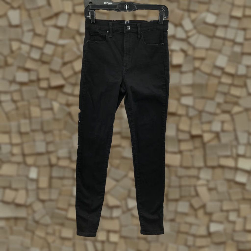 Gap VINTAGE Gap True Skinny Jeans Size 27 Womens Dark Wash Black Size 27" / US 4 / IT 40 - 1 Thumbnail