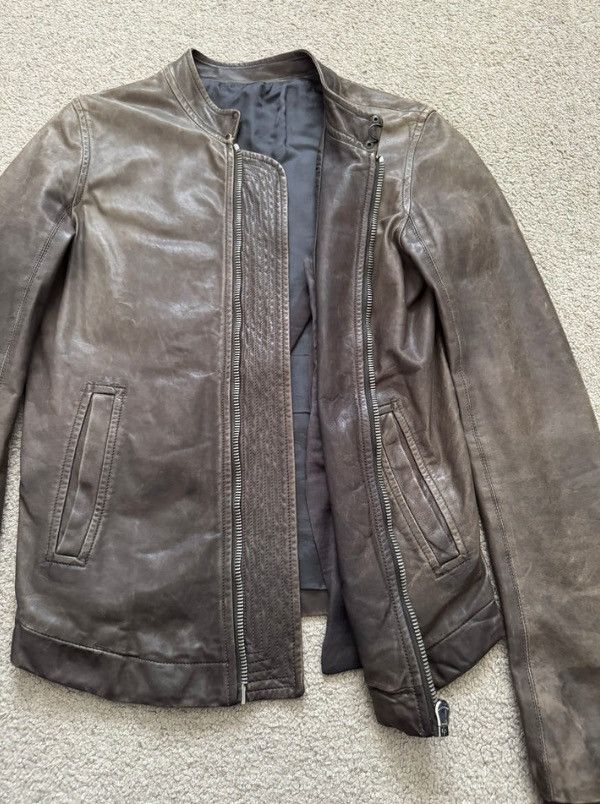 Rick Owens Rick Owens SS11 “Anthem” Intarsia Leather Jacket Size US XS / EU 42 / 0 - 10 Thumbnail