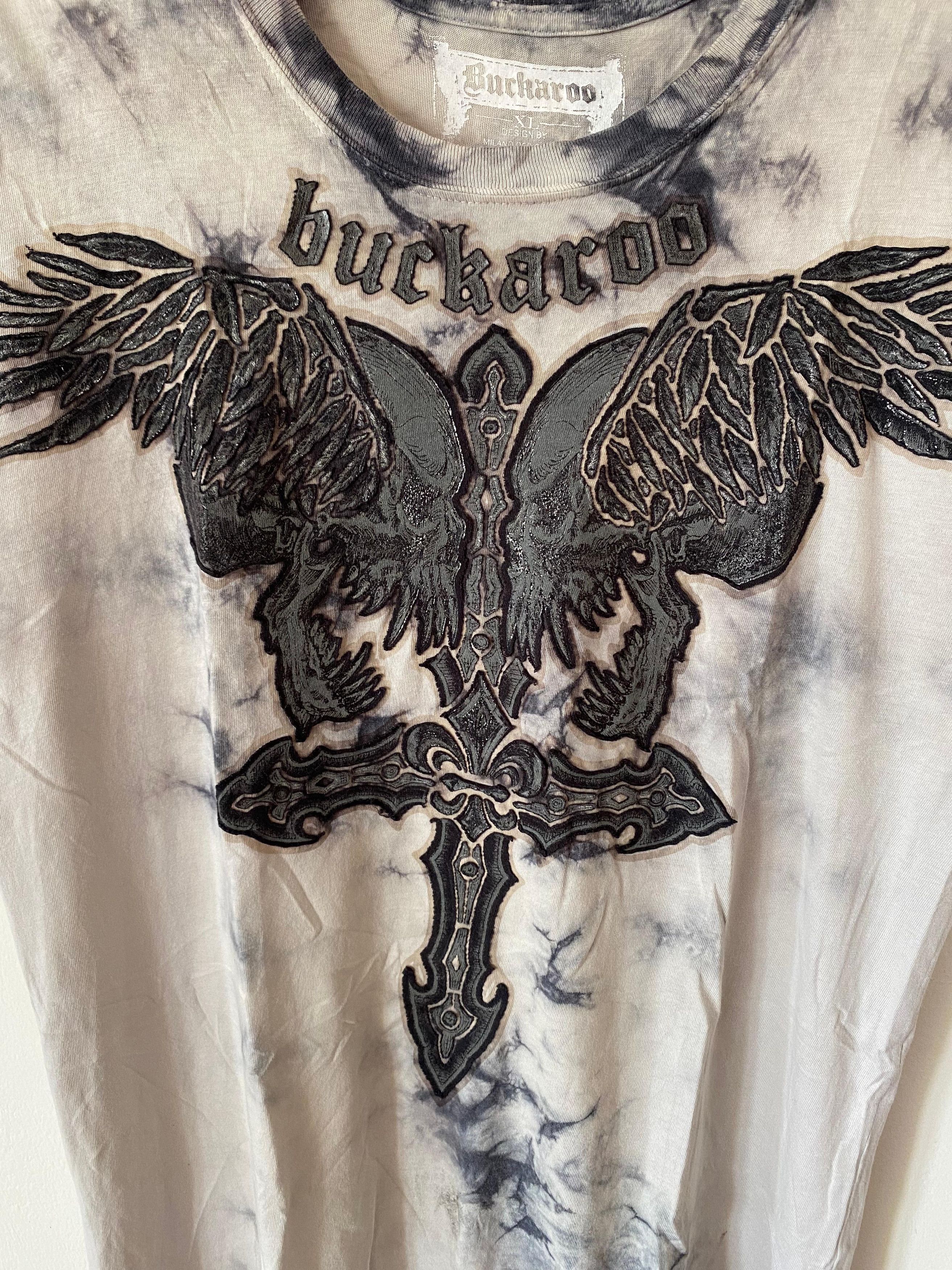 Japanese Brand Buckaroo Skull Shirt Size US L / EU 52-54 / 3 - 3 Thumbnail