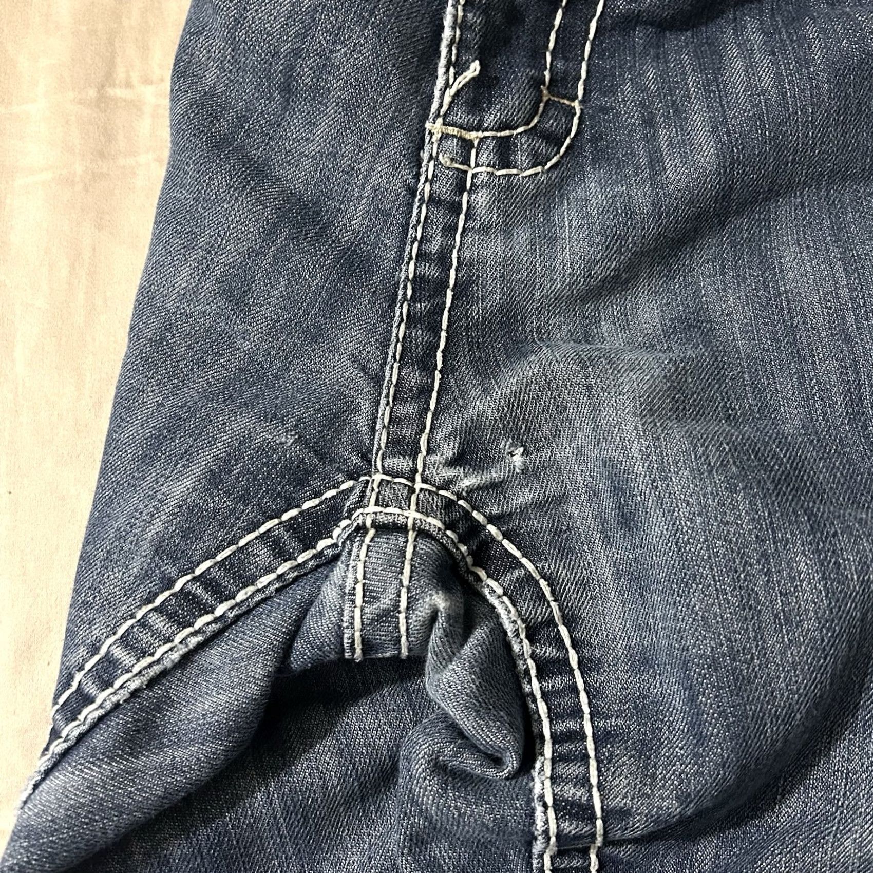 Southpole VINTAGE Southpole Jeans Men 36x30 Blue Grunge Y2K Baggy Skater Straight Tab Yellow Sky? Size US 36 / EU 52 - 4 Thumbnail