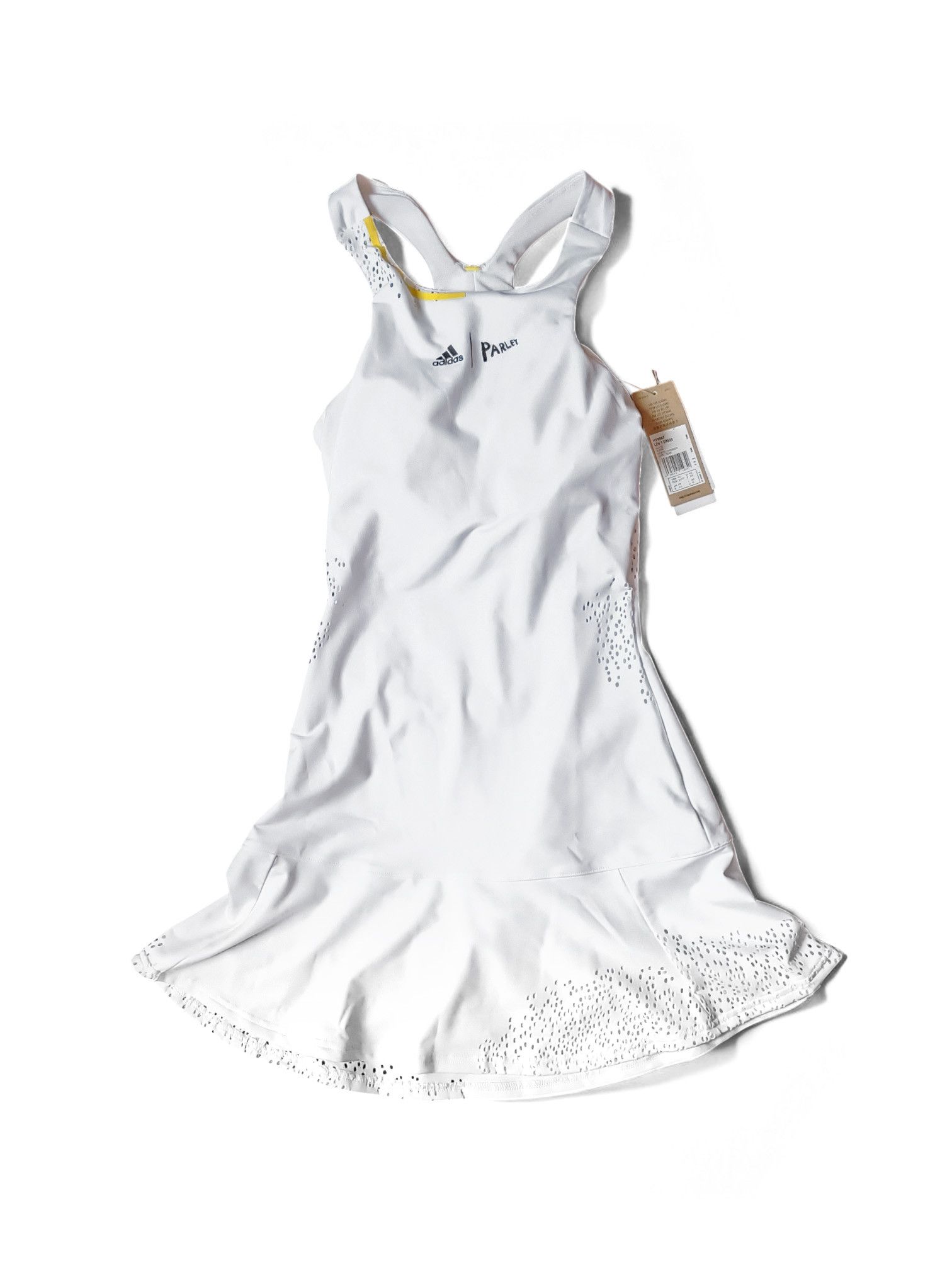 Adidas adidas Parley LDN Y-Dress 'White' (Wimbledon 2022) HT5947 Size XS / US 0-2 / IT 36-38 - 8 Thumbnail