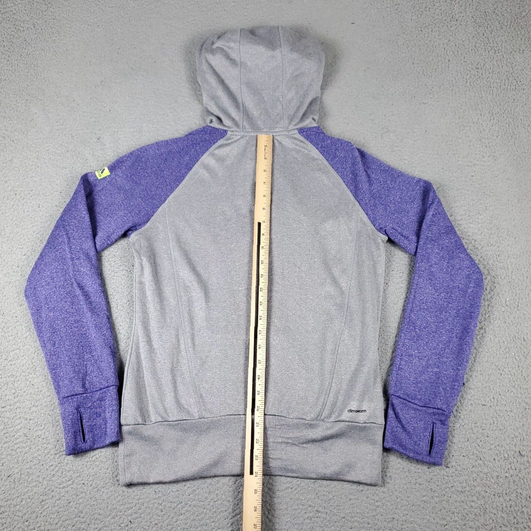 Adidas VINTAGE Adidas Women's Hoodie Pullover Sweatshirt Small Gray Logo Casual Activewear Winter Women Size S / US 4 / IT 40 - 7 Thumbnail