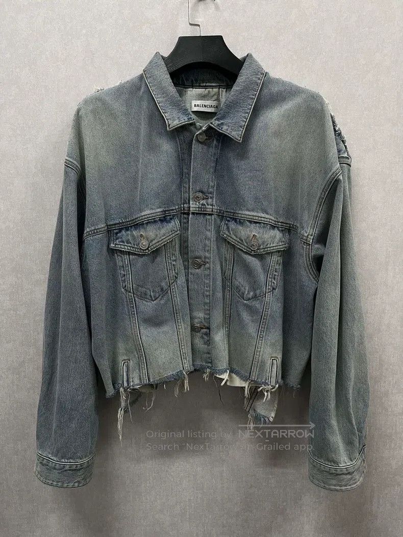 Balenciaga Balenciaga Denim Jacket Size US M / EU 48-50 / 2 - 1 Thumbnail