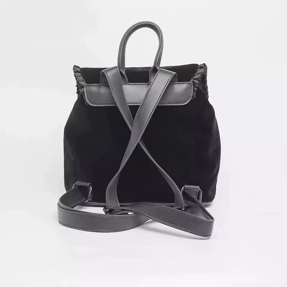 Other Handmade Gothic Witch Harajuku Velvet Backpack Size ONE SIZE - 6 Thumbnail