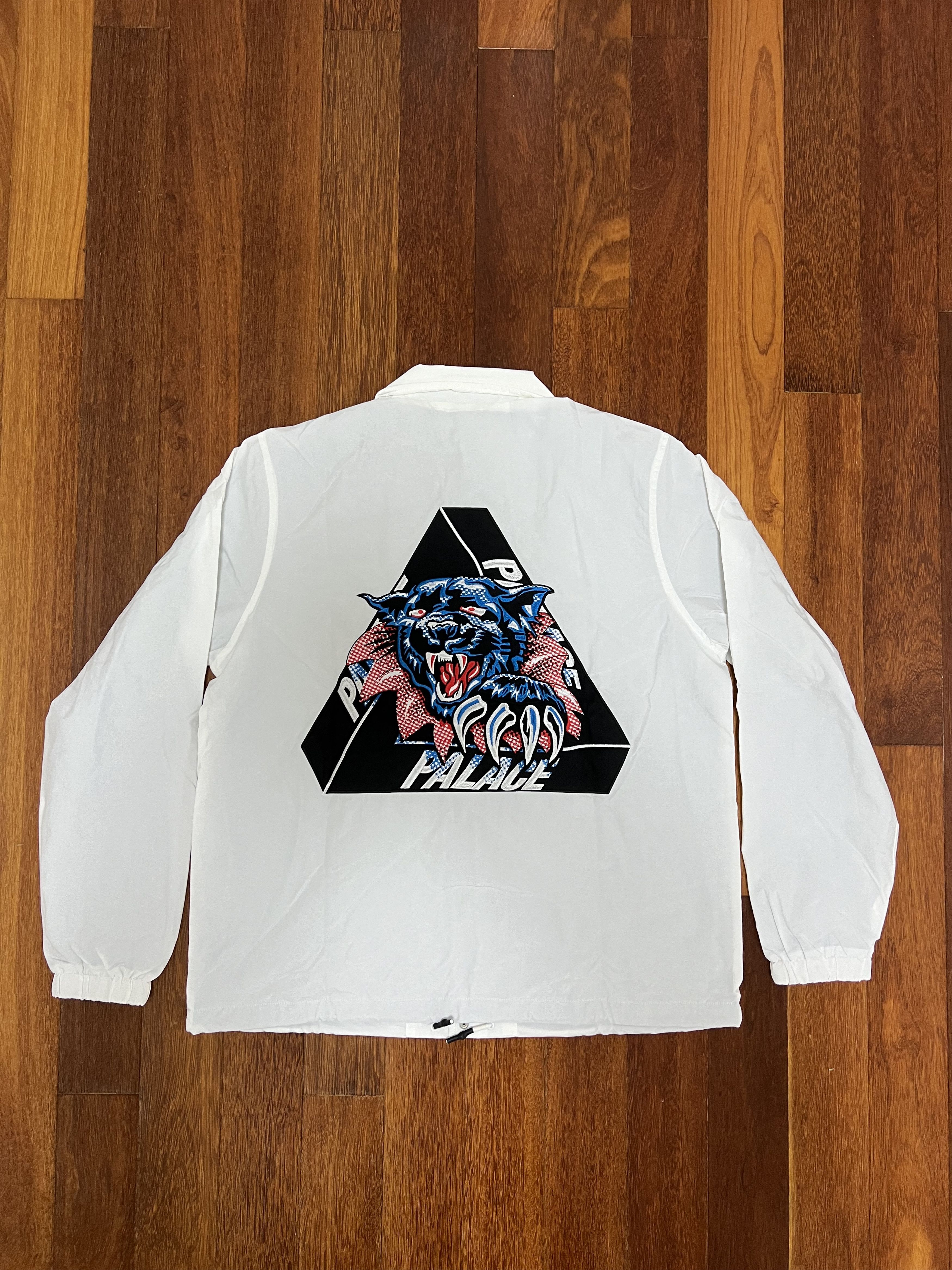 Palace 💚 2019 Palace Ripped Coach Jacket White Medium NEW Size US M / EU 48-50 / 2 - 3 Thumbnail