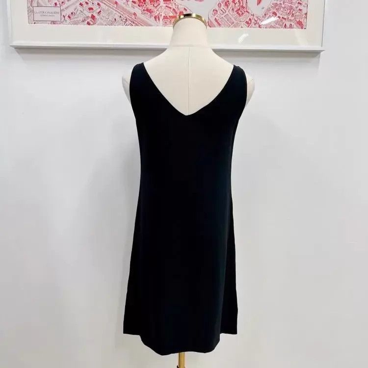 Moschino Moschino Black Apple Print 36 Women's Dress Size S / US 4 / IT 40 - 2 Thumbnail