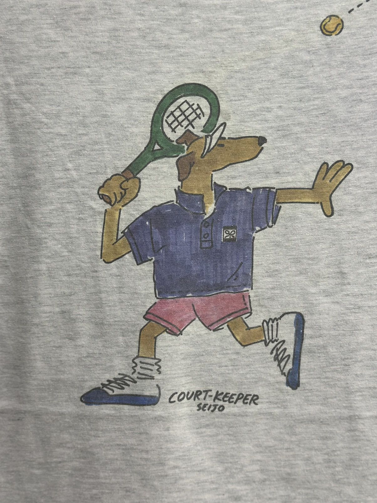 Vintage Vintage Court Keeper Seijo Faded Tee Size US L / EU 52-54 / 3 - 2 Thumbnail