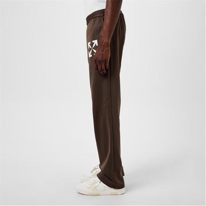 Off-White o1y0225 Logo Jogger & Sweatpant in Brown Size US 30 / EU 46 - 4 Thumbnail