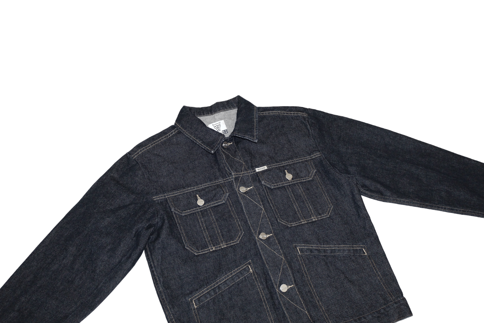 Japanese Brand 💥 Mooks Australia 16oz Raw Denim Work Trucker Jacket Size US M / EU 48-50 / 2 - 4 Thumbnail