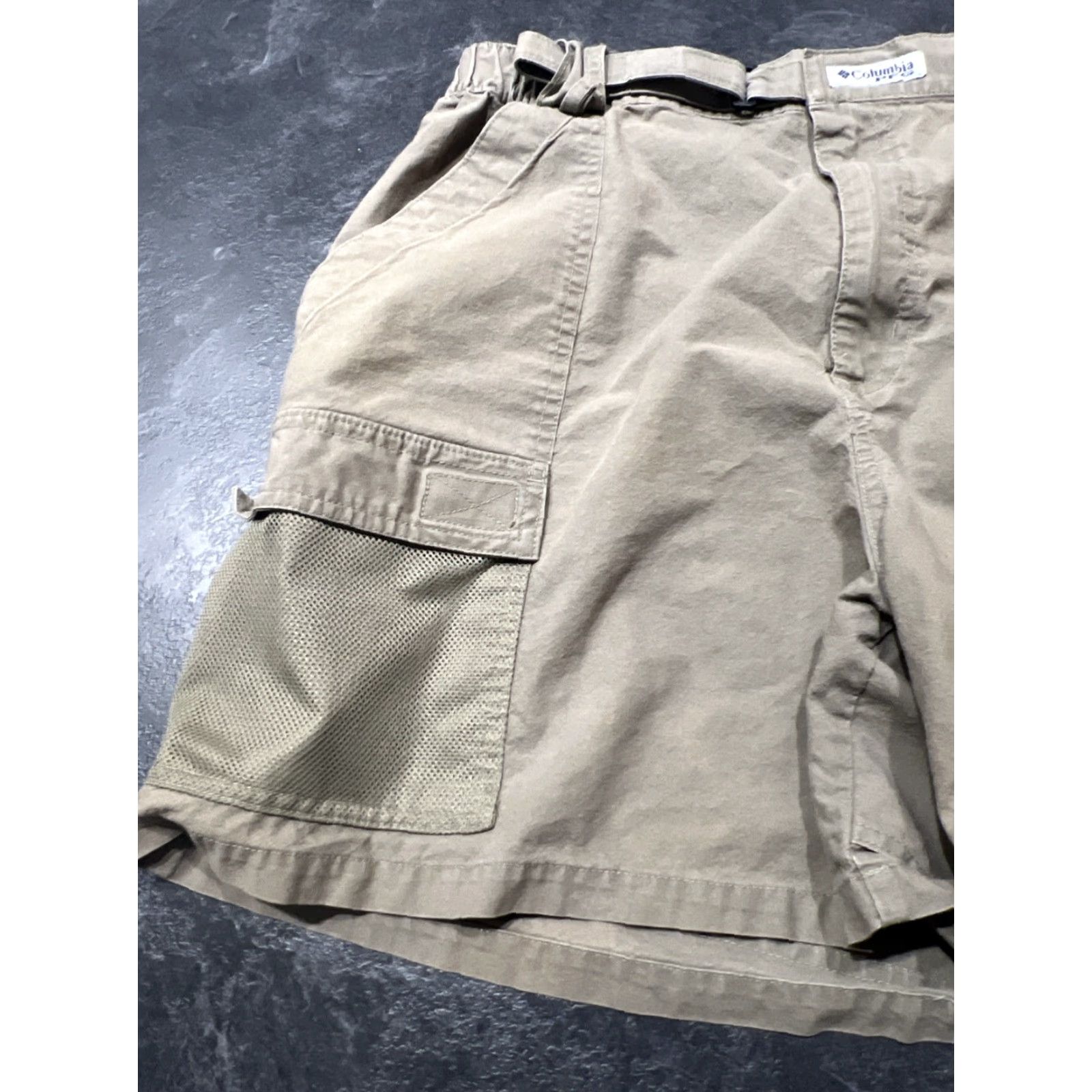 Vintage Columbia PFG Omni-Shade Swim Shorts Mens XXL Light Brown Size US 39 - 3 Thumbnail