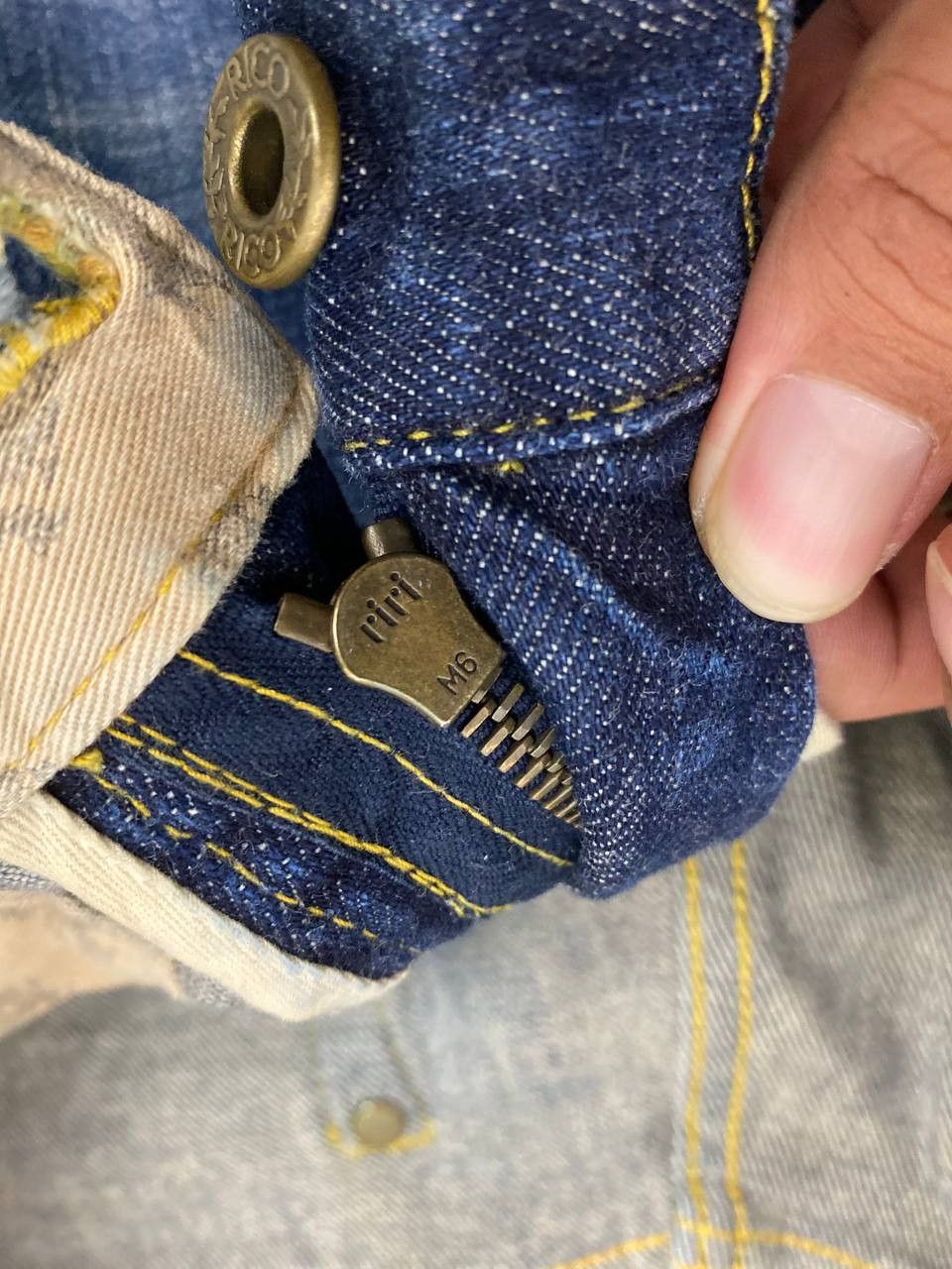 Japanese Brand rico jeans riri zipper distressed rework bondage denim Size 32" / US 10 / IT 46 - 12 Thumbnail