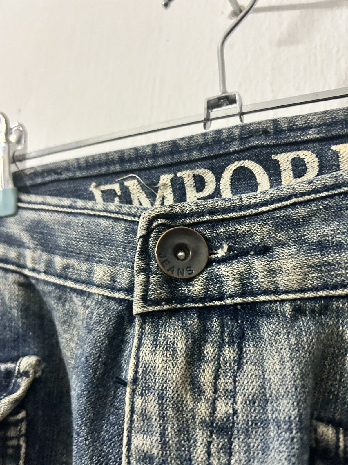 If Six Was Nine × Japanese Brand × Le Grande Bleu (L.G.B.) Emporio Cargo Multi Pocket Jeans Sick Acid Wash I6w9 Design Size US 37 - 5 Thumbnail