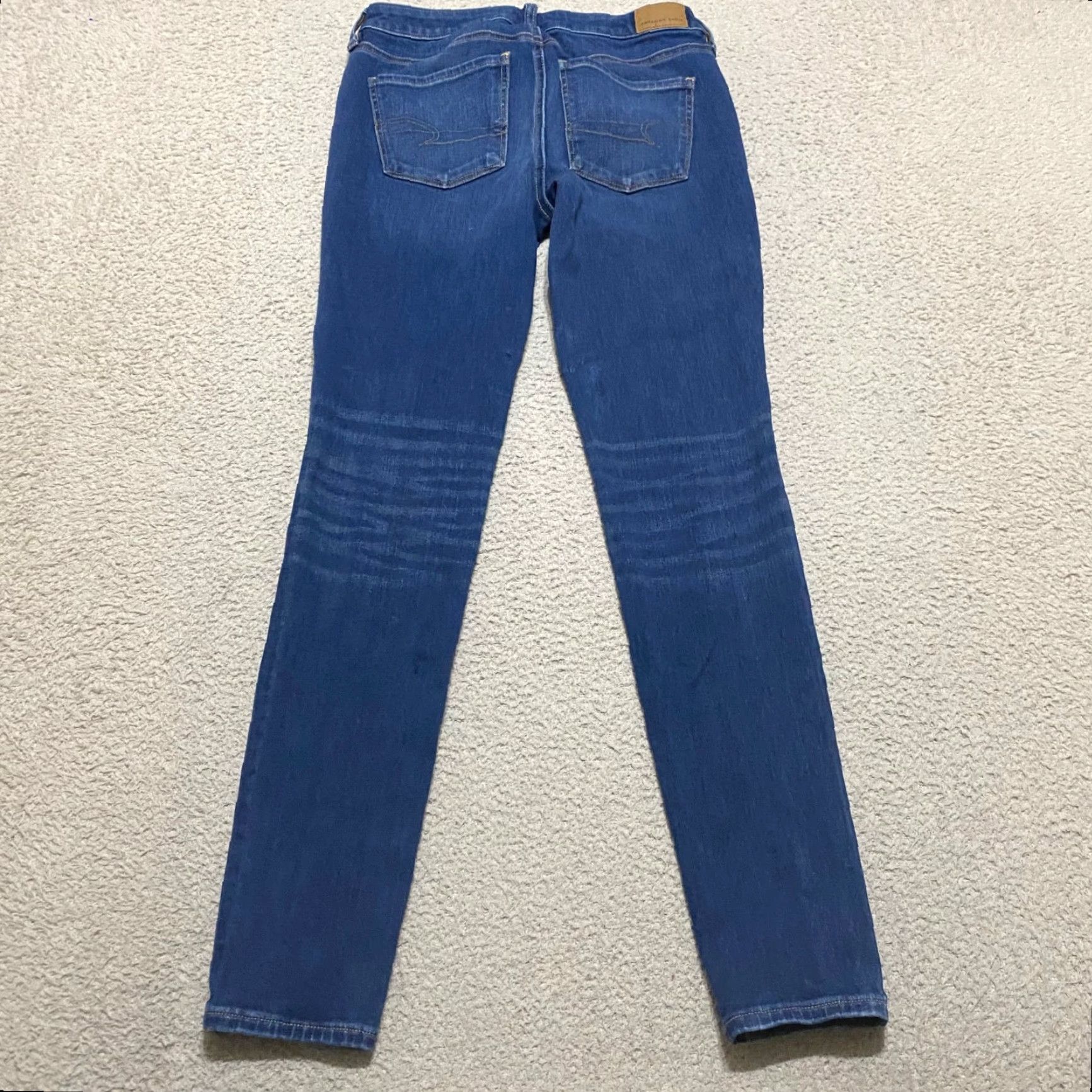 American Eagle Outfitters American Eagle Outfitters Jeans Womens 4 Blue Denim Jegging Dark Wash Mid Rise Stretch Size 27" / US 4 / IT 40 - 2 Thumbnail