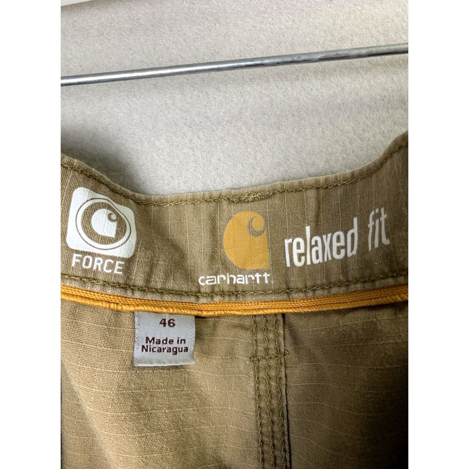 Carhartt Carhartt Shorts Mens 46 Beige Force Relaxed Fit Ripstop Cargo Pockets Workwear Size US 30 / EU 46 - 3 Thumbnail