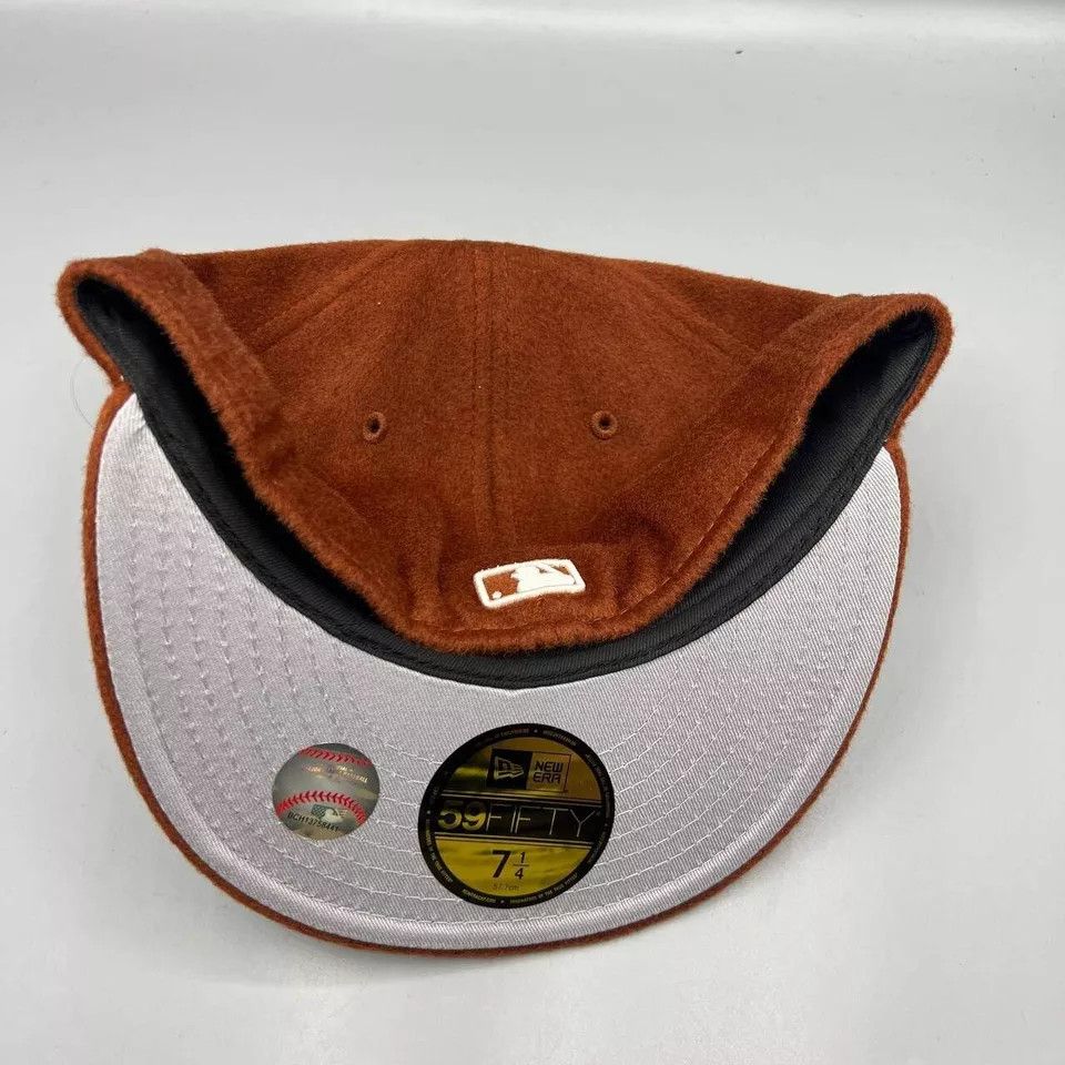 New Era Houston Astros Hat Men 7 1/4 59Fifty New Era MLB Fitted Wool Size ONE SIZE - 8 Thumbnail