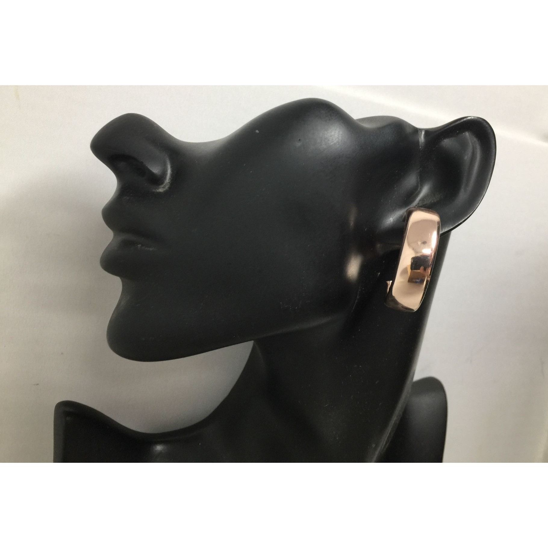 Other Women's Rose Gold Thick Hoop Earrings Size ONE SIZE - 8 Thumbnail