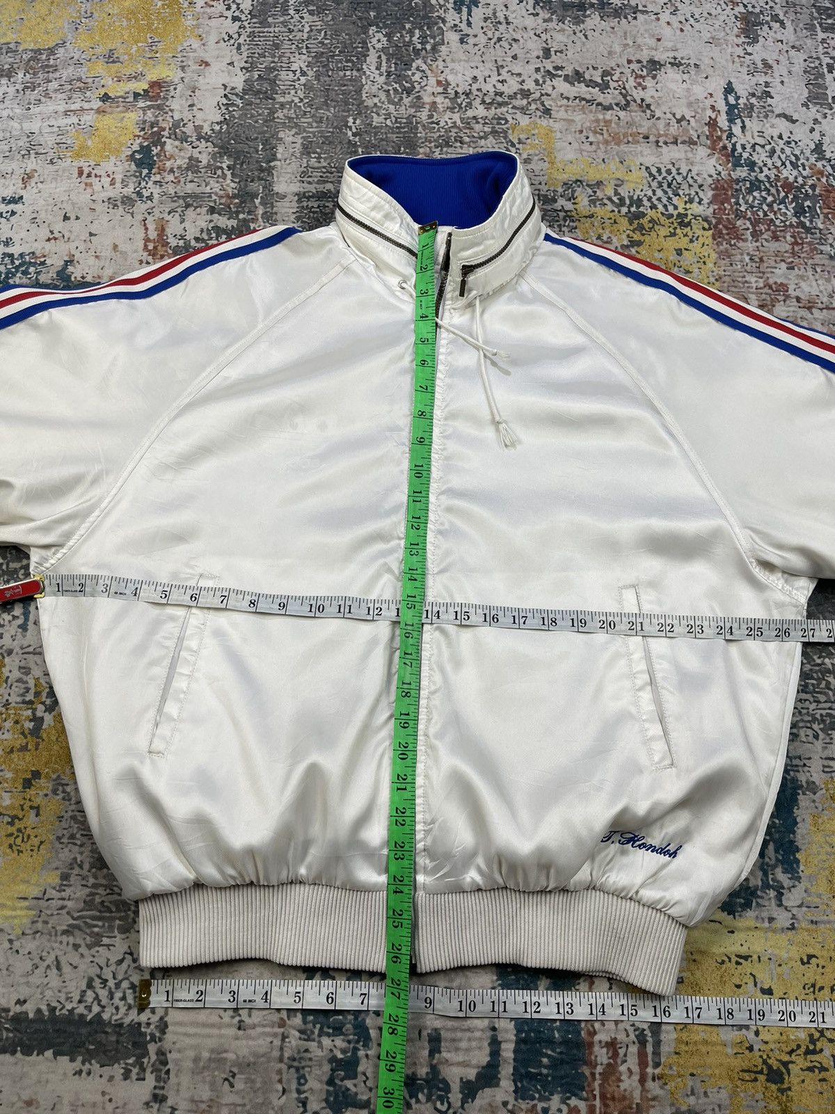 Adidas Vintage 90s Adidas Side Tape Tracktop Jackets Size US L / EU 52-54 / 3 - 9 Thumbnail
