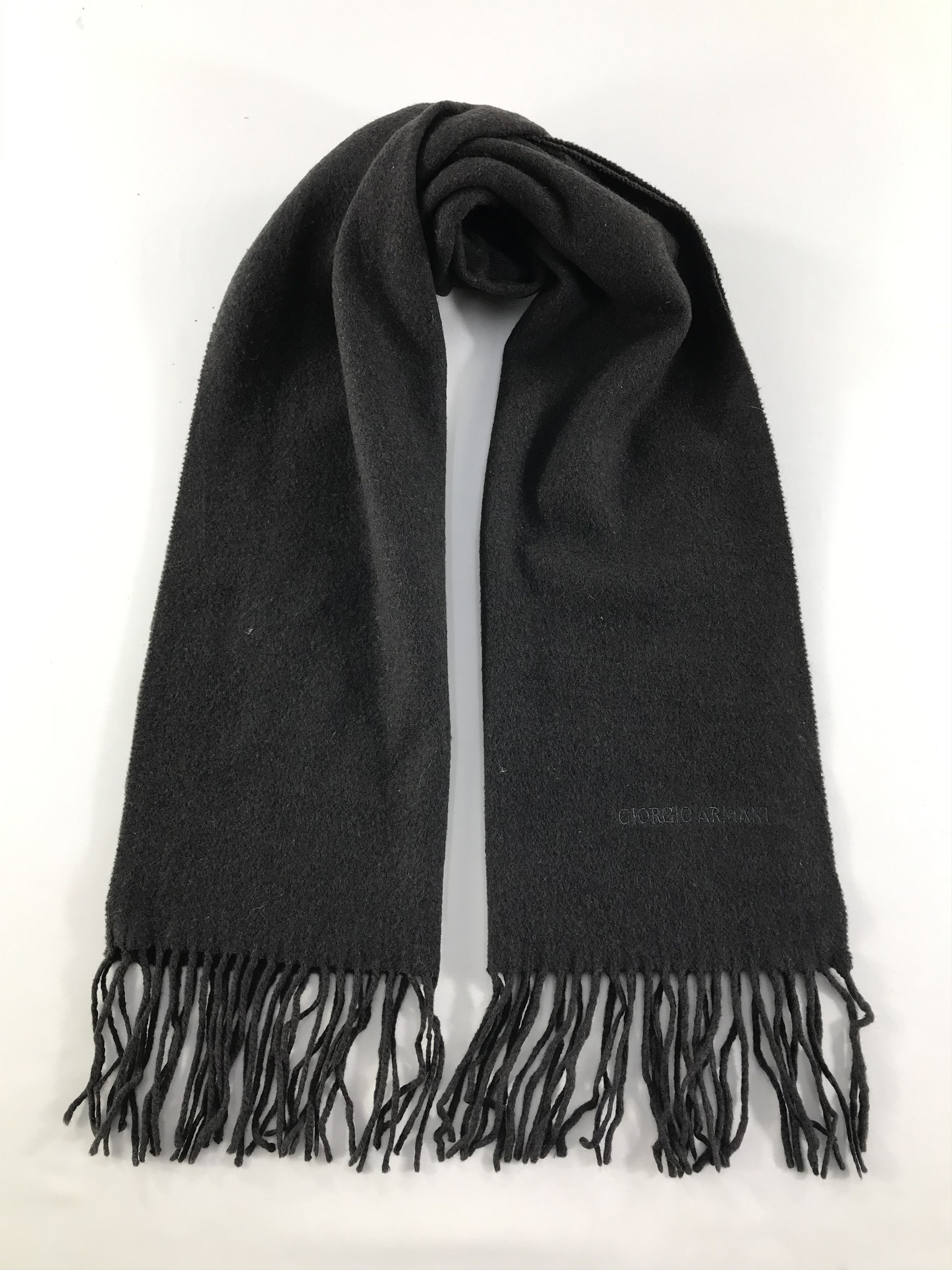 Giorgio Armani × Vintage Giorgio Armani Scarf / Muffler / Neckwear - WW2310 Size ONE SIZE - 1 Thumbnail