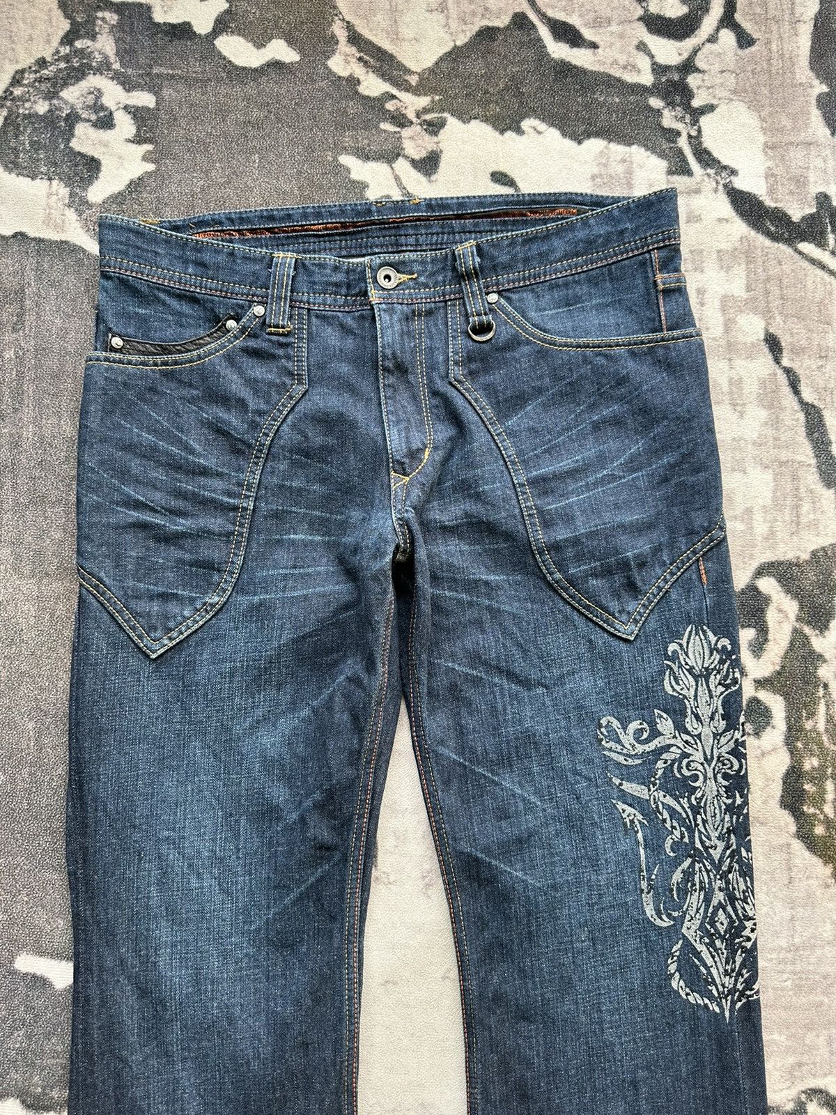 Japanese Brand Y2K NCFM indigo denim Size US 35 - 4 Thumbnail