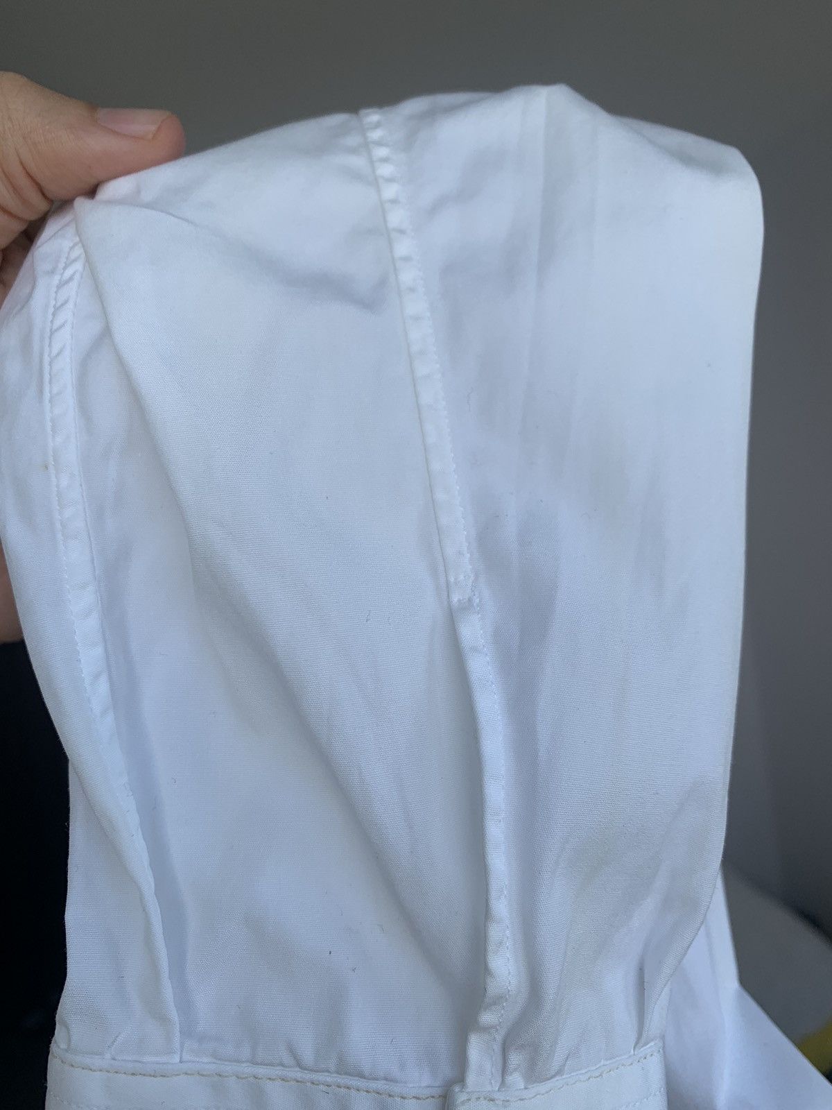 Helmut Lang HELMUT LANG Shirt Long Sleeve White 1998 Black Stripe Size US M / EU 48-50 / 2 - 10 Thumbnail