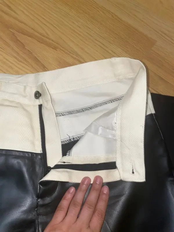 VIBE Designer straight trousers artificial leather wide trousers Size US 32 / EU 48 - 8 Thumbnail
