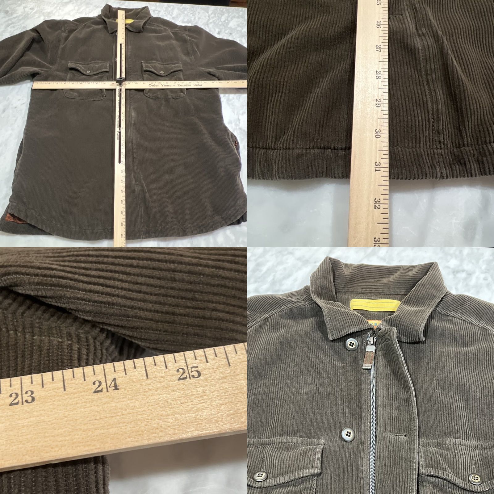 Tommy Bahama Tommy Bahama Corduroy Shirt Jacket Mens XL Full Zip Buttons Cotton Silk Quilted Cardigan? Size US XL / EU 56 / 4 - 8 Thumbnail