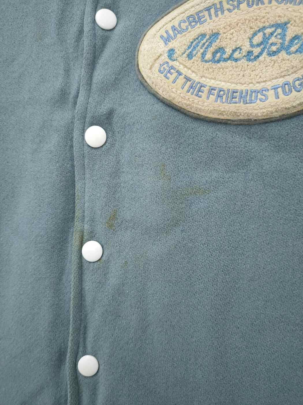 Macbeth MacBeth light blue wool varsity vintage jacket #4098DLAL Size US L / EU 52-54 / 3 - 6 Thumbnail