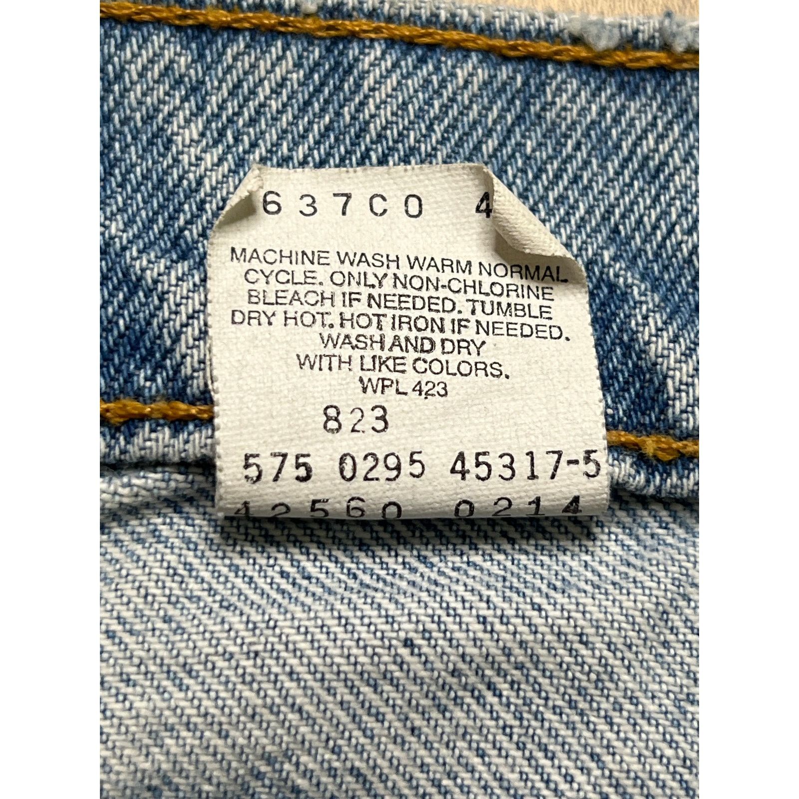 Levi's Vintage Levi’s 560 Loose Fit Tapered Jeans USA 33x32 Orange Size US 33 - 5 Thumbnail