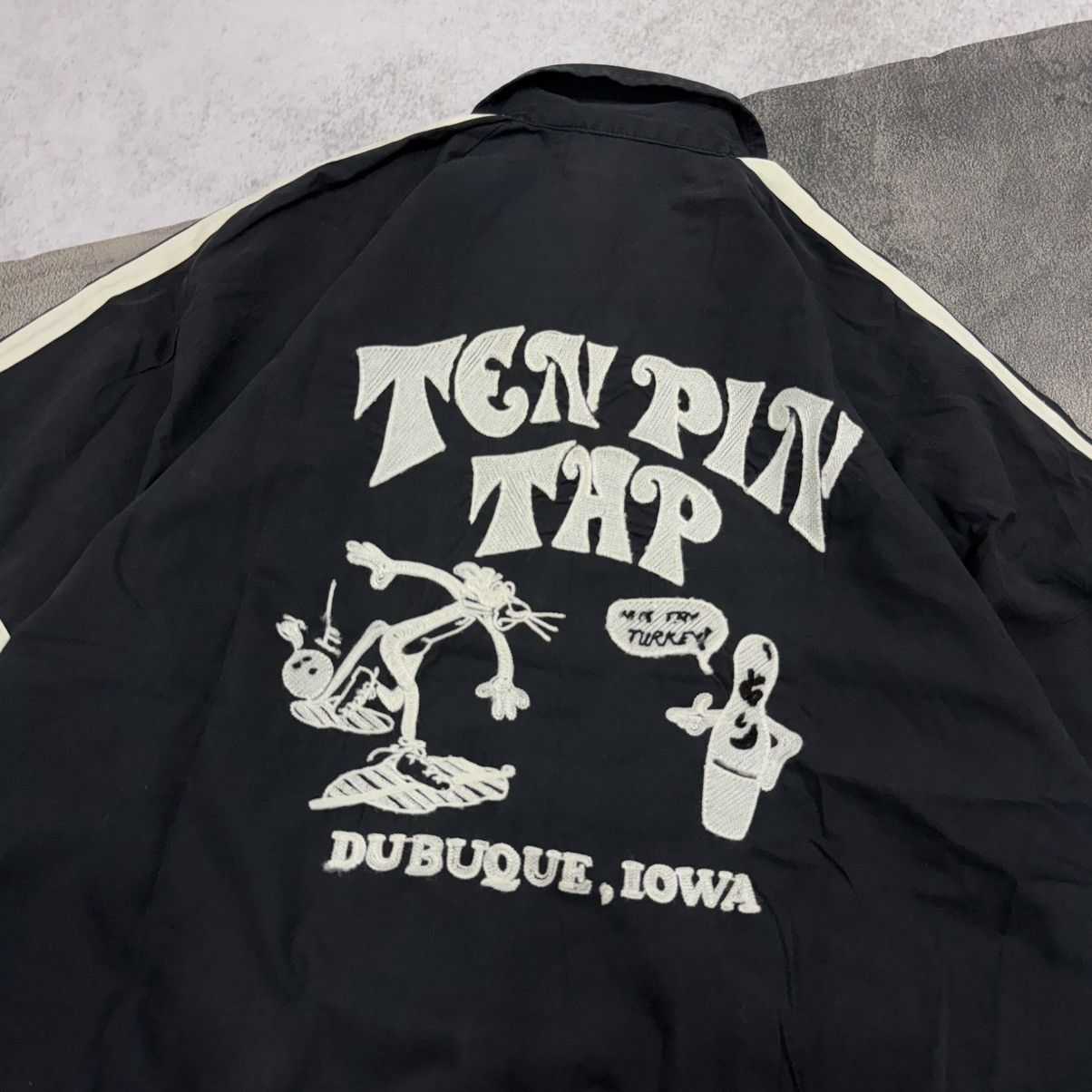 Japanese Brand Vintage TENSTLIKE bowling shirt embroidery black Size US L / EU 52-54 / 3 - 4 Thumbnail