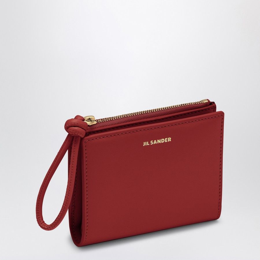 Jil Sander o1d2blof0824 Size: OS / Small Wallet in Cranberry Size ONE SIZE - 1 Thumbnail
