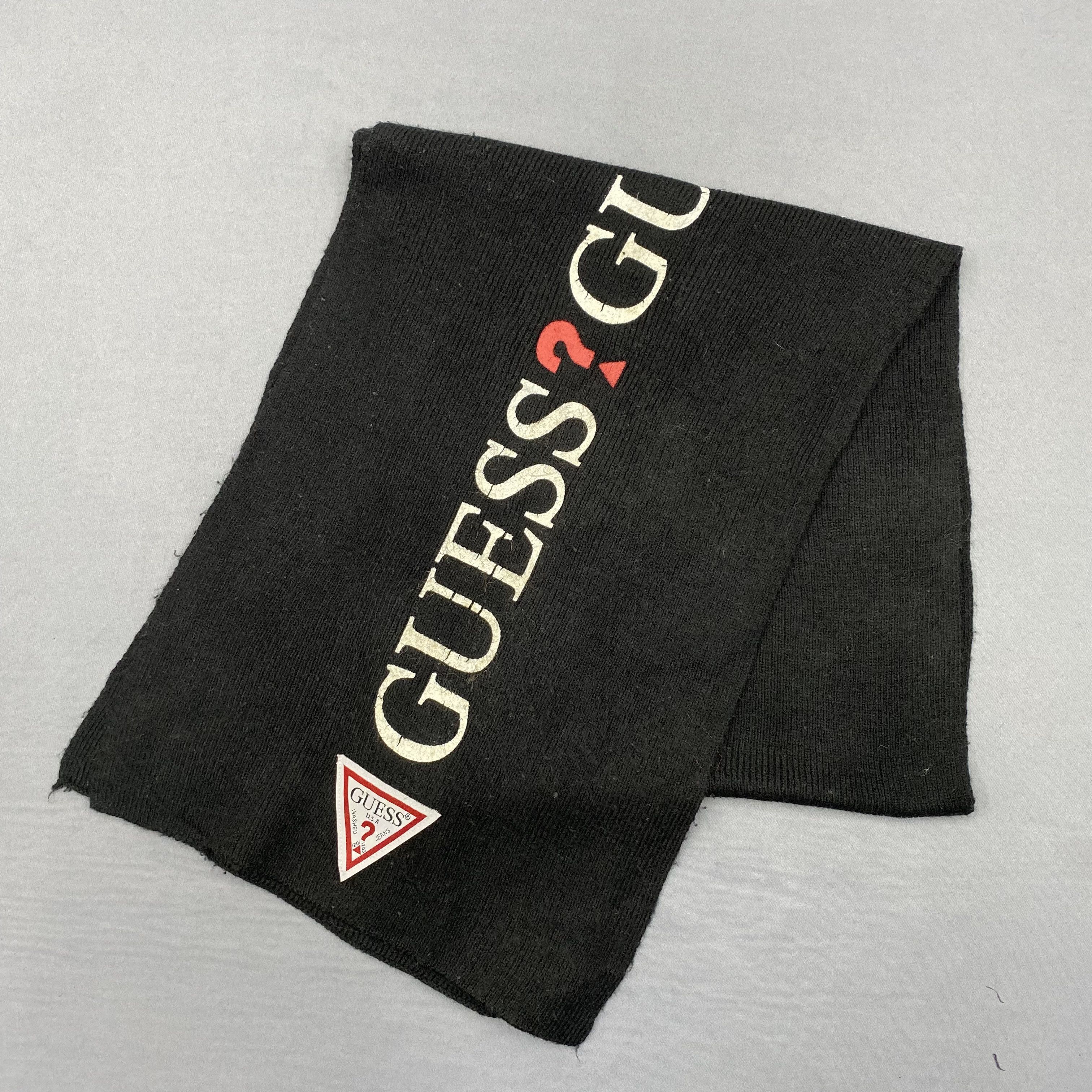 Guess Vintage Guess Scarf Muffler Wool Cashmere Scarves Size ONE SIZE - 3 Thumbnail