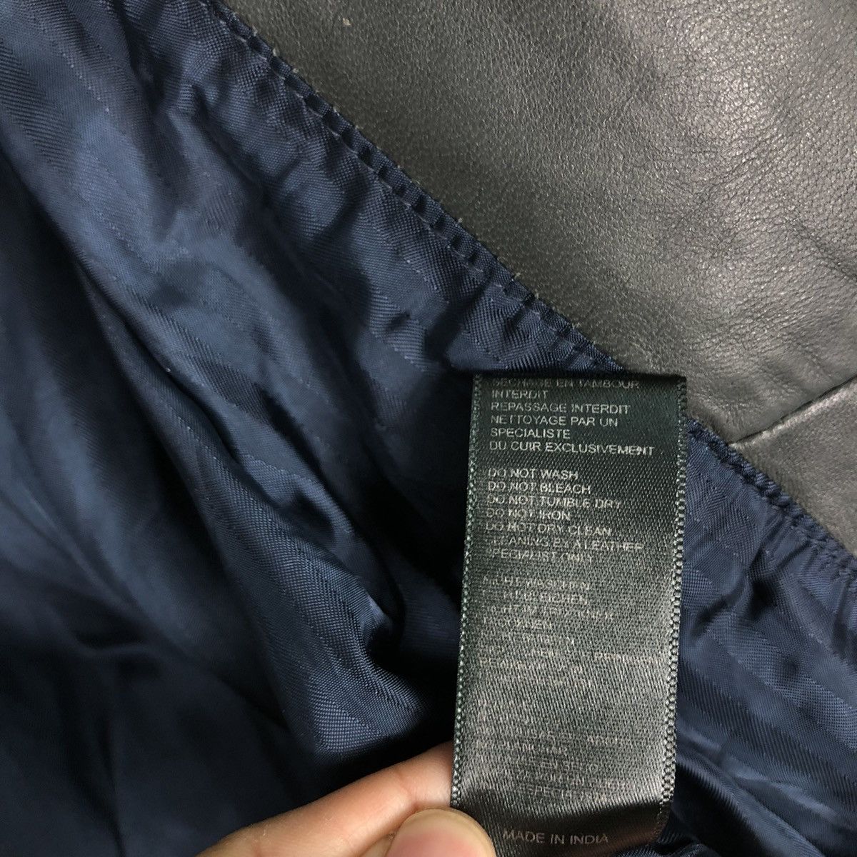 Japanese Brand 📌Cropped Biker Leather Jacket Pleated Maje Bondage Design Size XS / US 0-2 / IT 36-38 - 21 Thumbnail