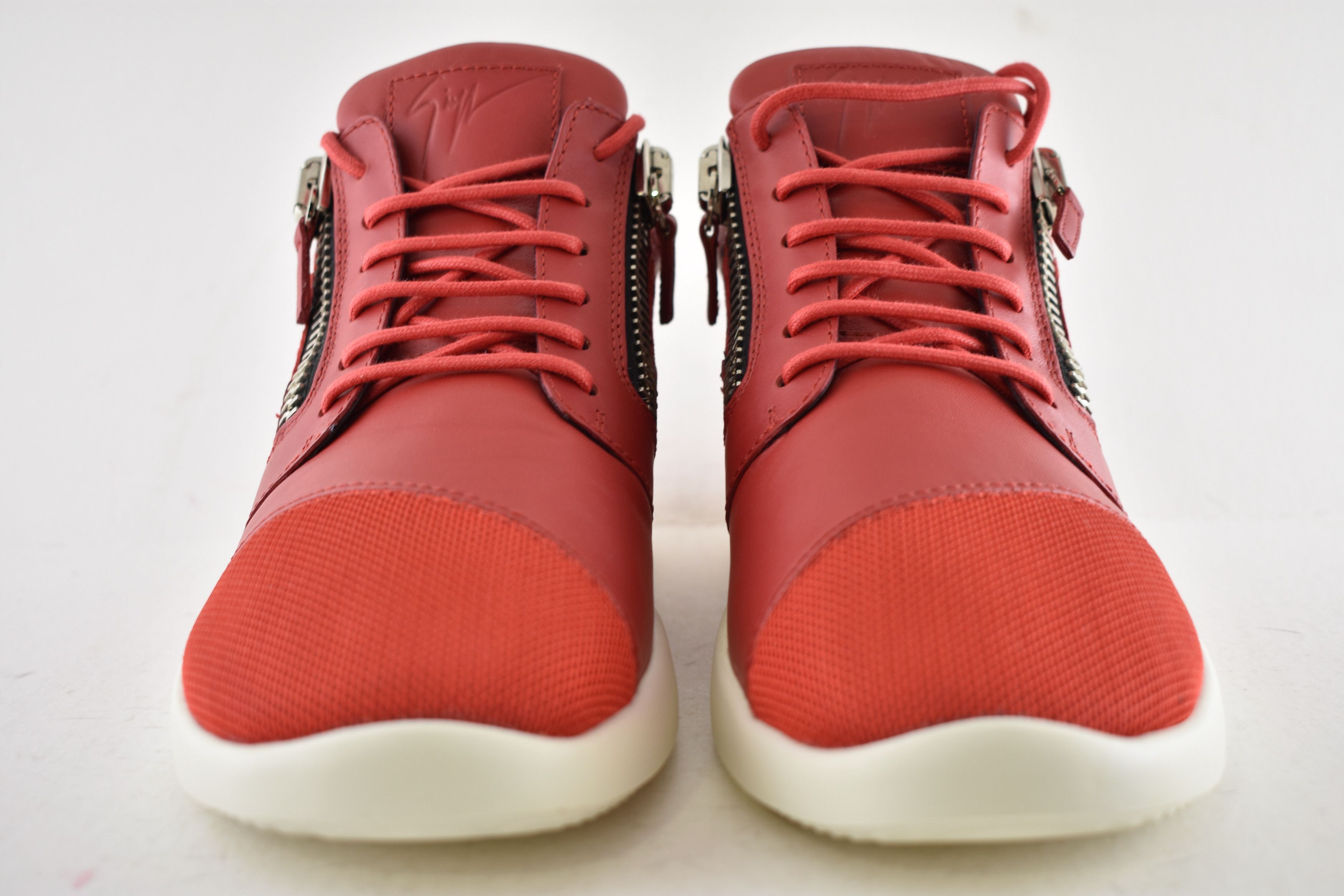 Giuseppe Zanotti Megatron Red Low Top Mix Mid Runner Trainer Sneaker 43 10 Size US 10 / EU 43 - 6 Thumbnail