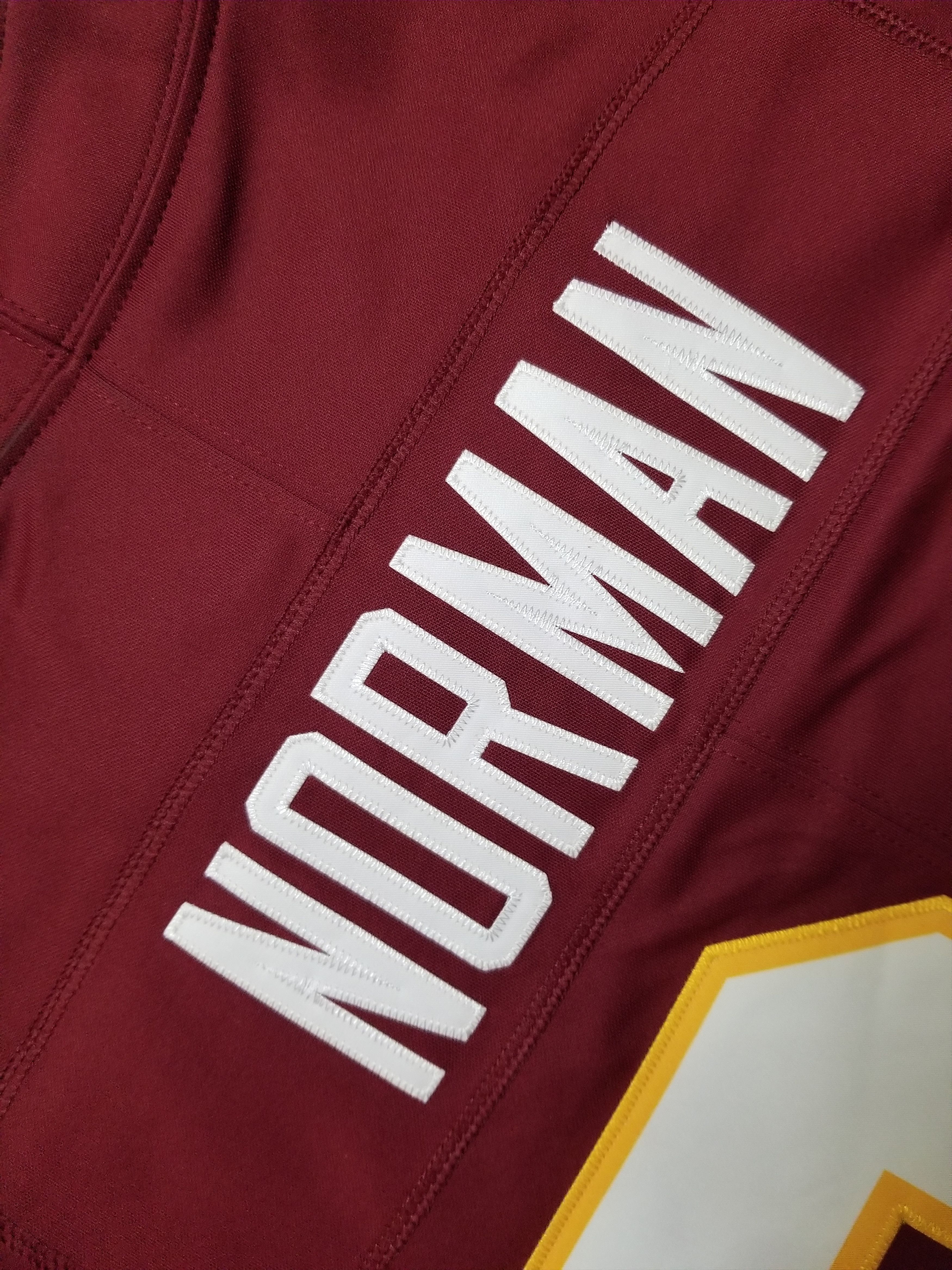 Nike Norman #24 Washington Redskins Authentic Limited Sewn Jersey Size US L / EU 52-54 / 3 - 11 Thumbnail