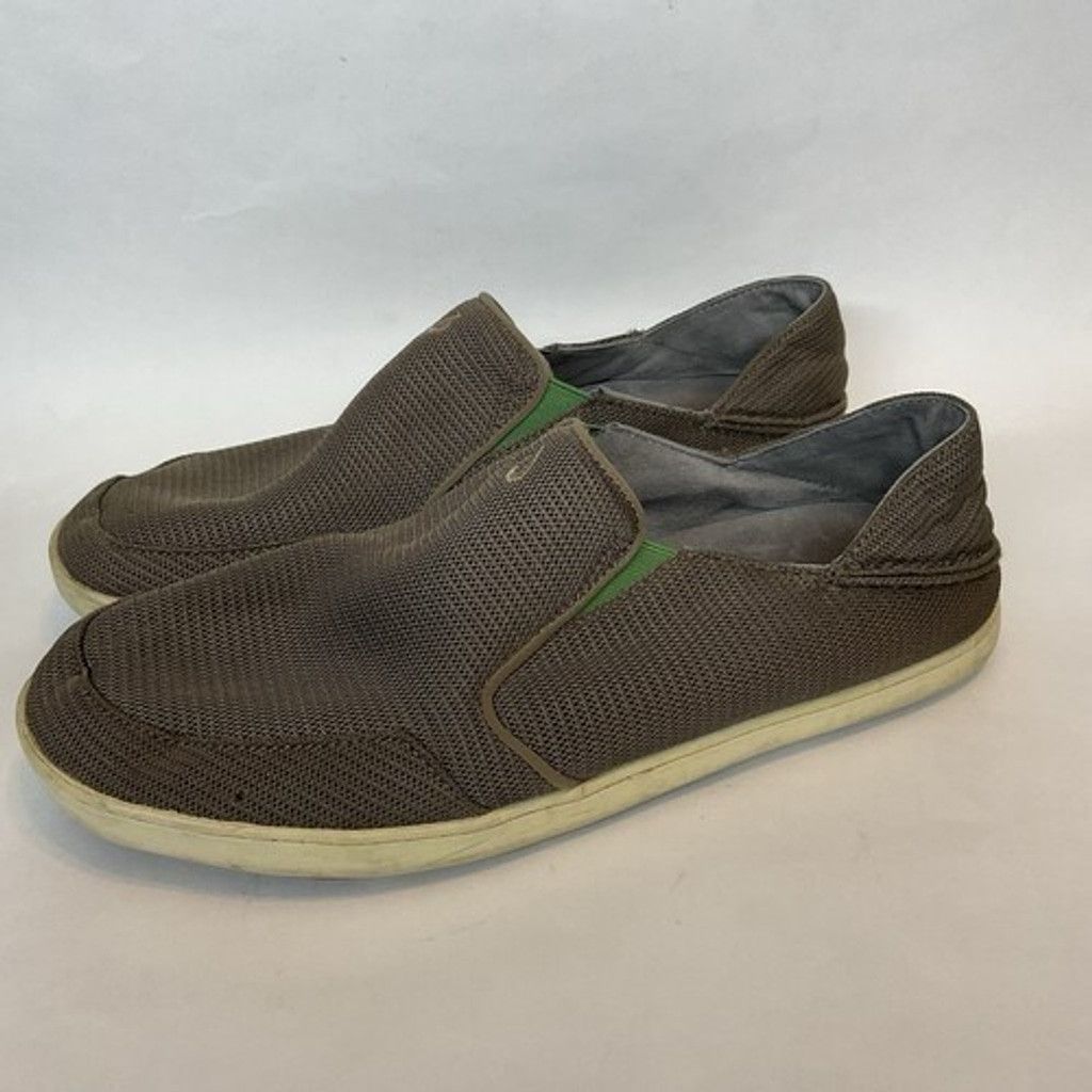 Olukai OluKai Nohea Mesh Brown Lime Peel Loafer Shoes Men 13M Size US 13 / EU 46 - 8 Thumbnail