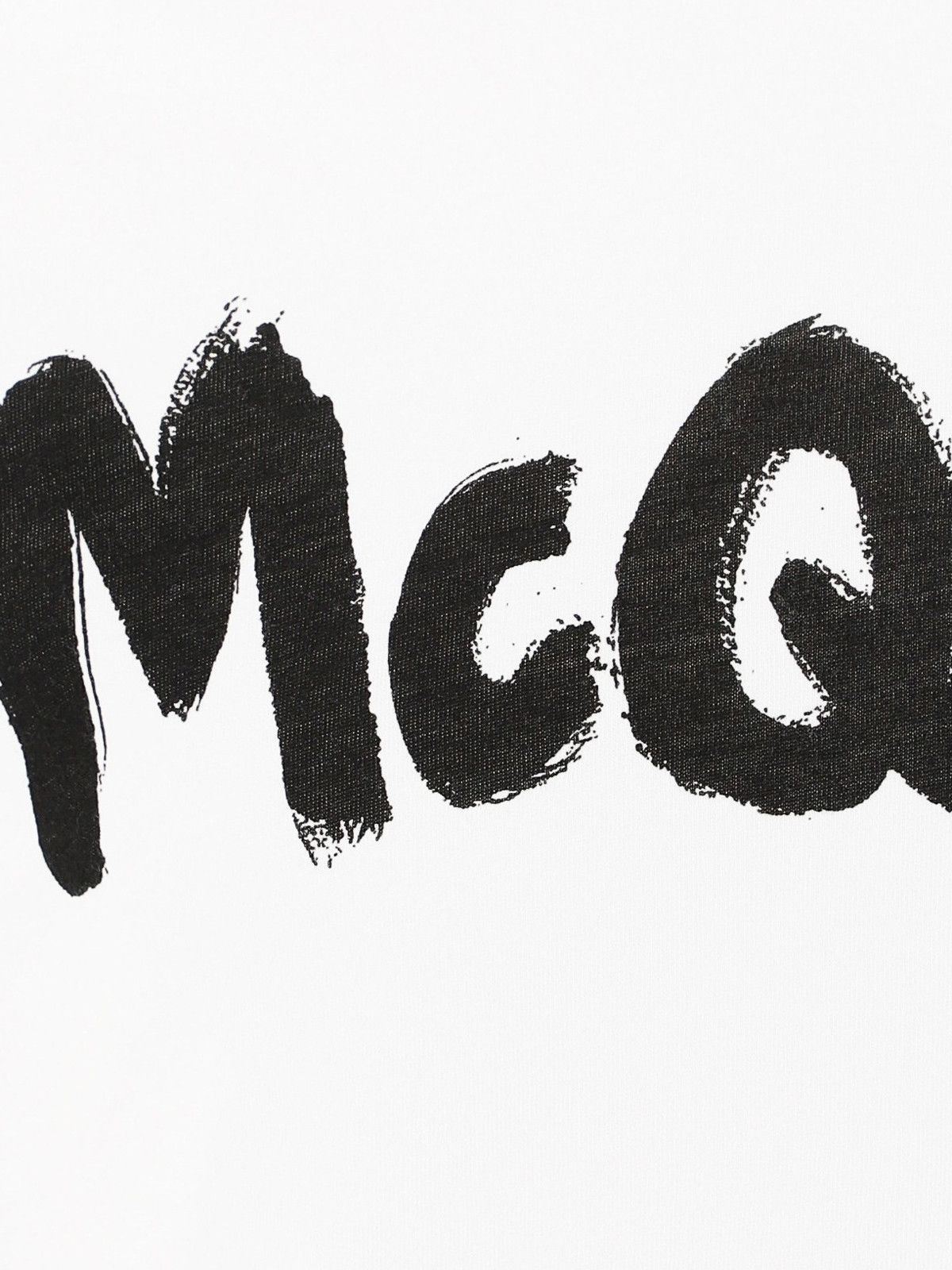 Alexander McQueen o1w1db10725 McQueen Graffiti T-Shirt in White Size US XXL / EU 58 / 5 - 4 Thumbnail