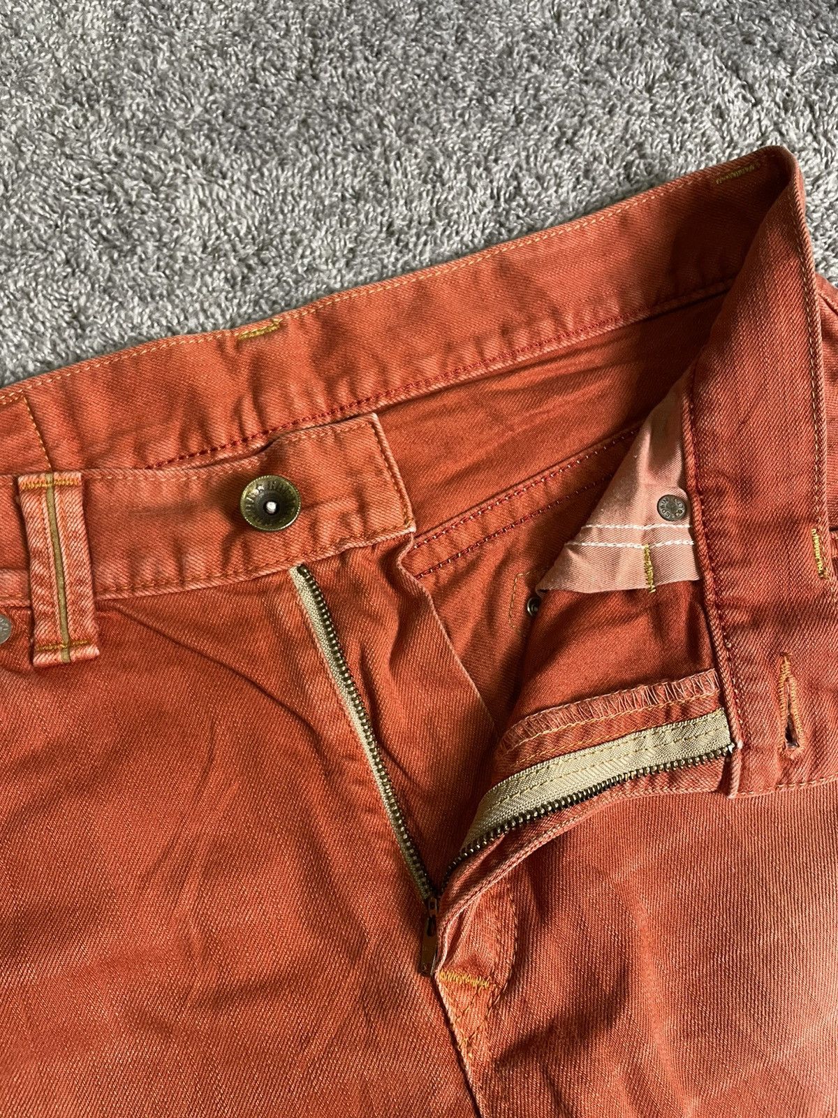 Edwin Rare Orange Edwin Exclusive Vintage Pant Size US 35 - 6 Thumbnail
