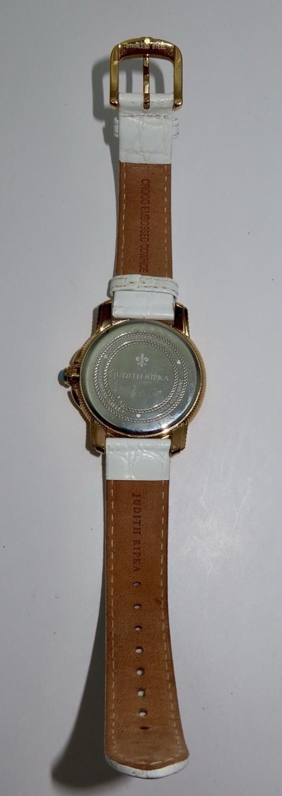 Designer Judith Ripka Beautiful Gold Tone Turquoise Dial Watch Size ONE SIZE - 5 Thumbnail